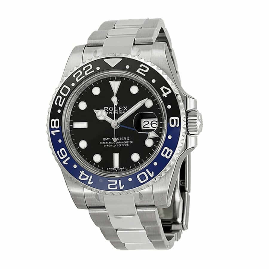 Rolex GMT-Master II Black Dial Batman Bezel 116710BLNR Oyster Replica - Elite Watch Atelier