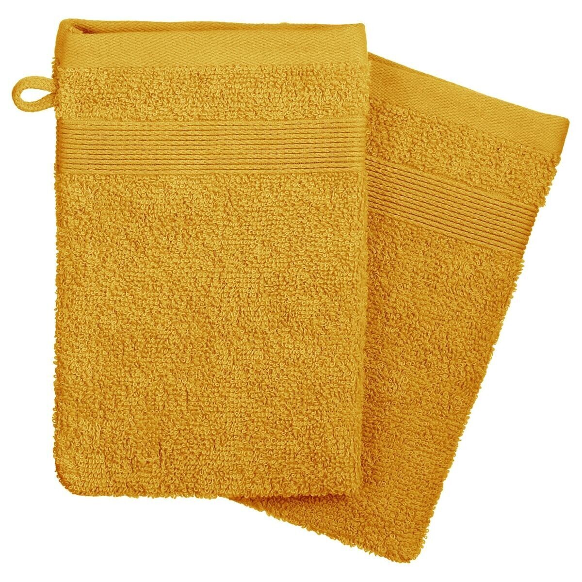 Set of 2 flannels Yellow, 15x21 cm