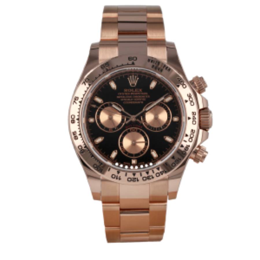 Rolex Daytona Cosmograph 116505 Everose Gold Black Dial Replica - Elite Watch Atelier