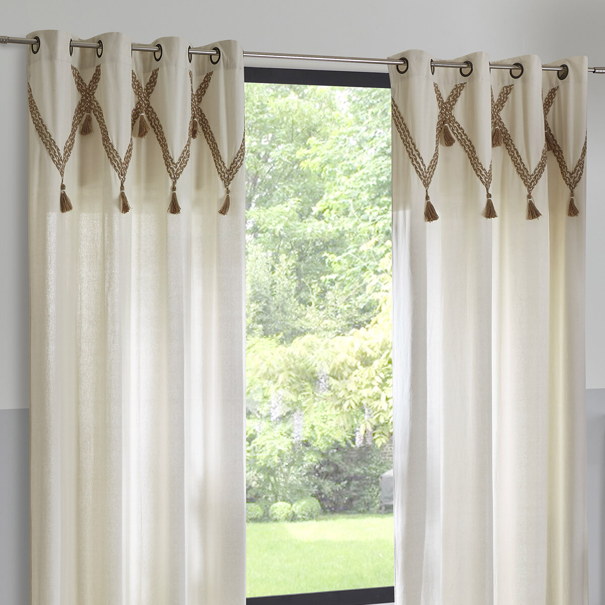 Curtain "Carmen" Beige, 140x260 cm