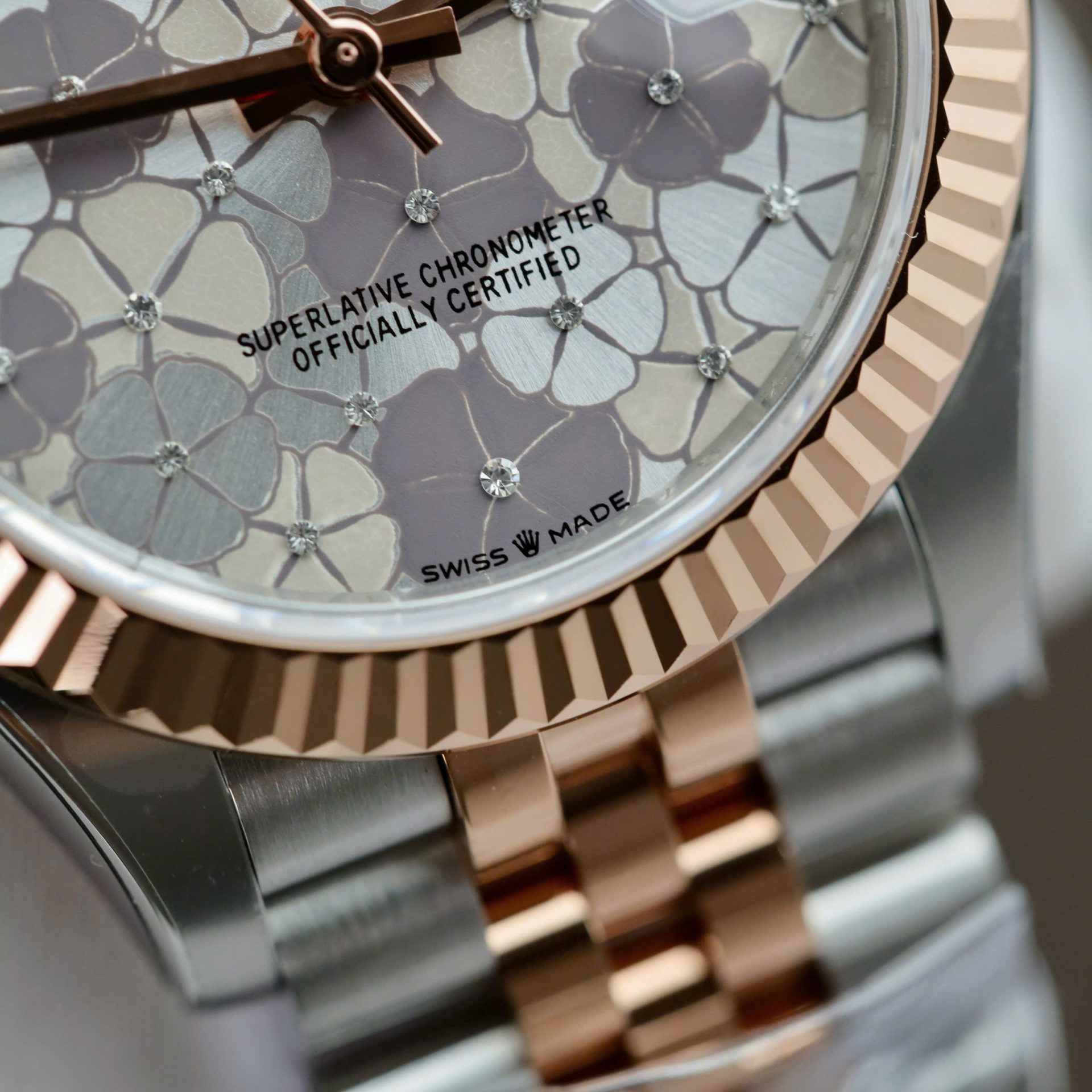 Rolex DateJust Best Replica Watch Women Flower Dial Jubilee Strap THB Factory 31mm - Top club