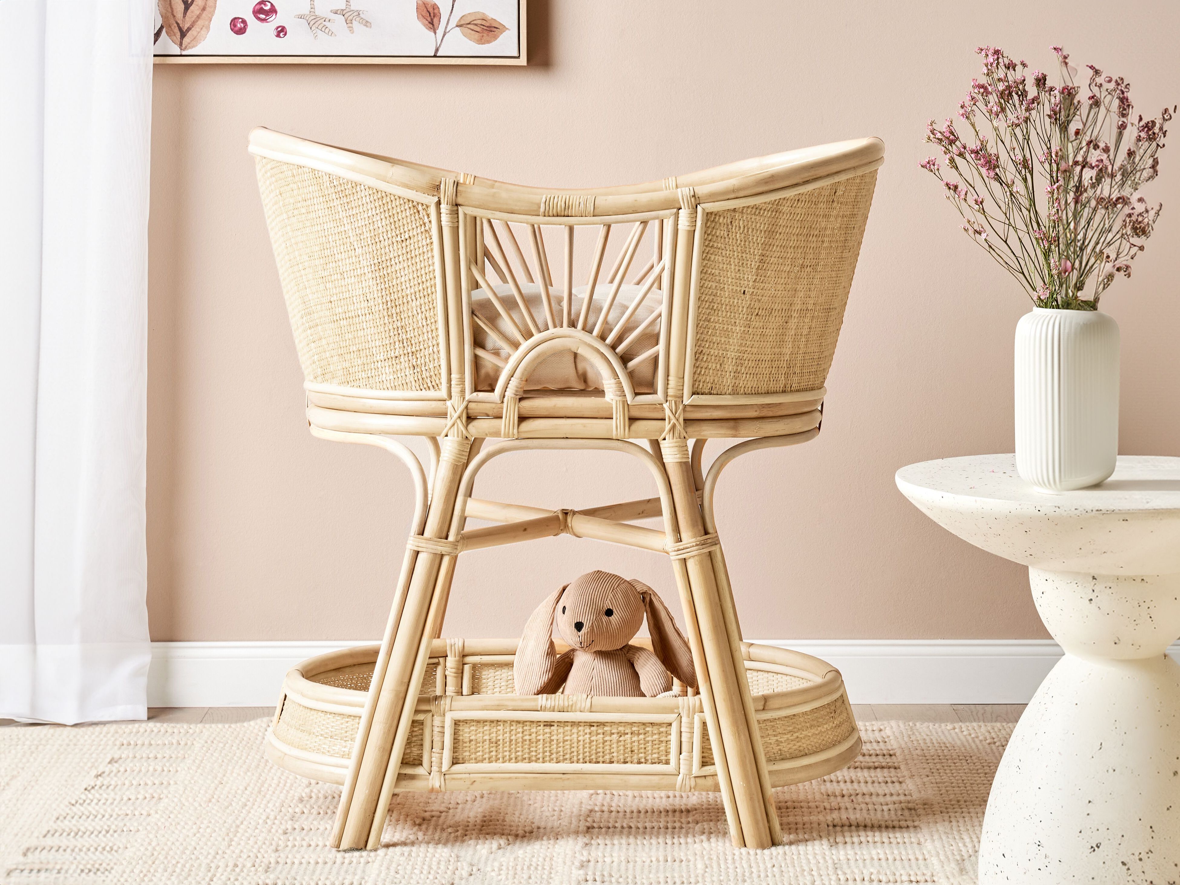 Bassinet Rattan LAGRASSE 50 x 70 cm Natural