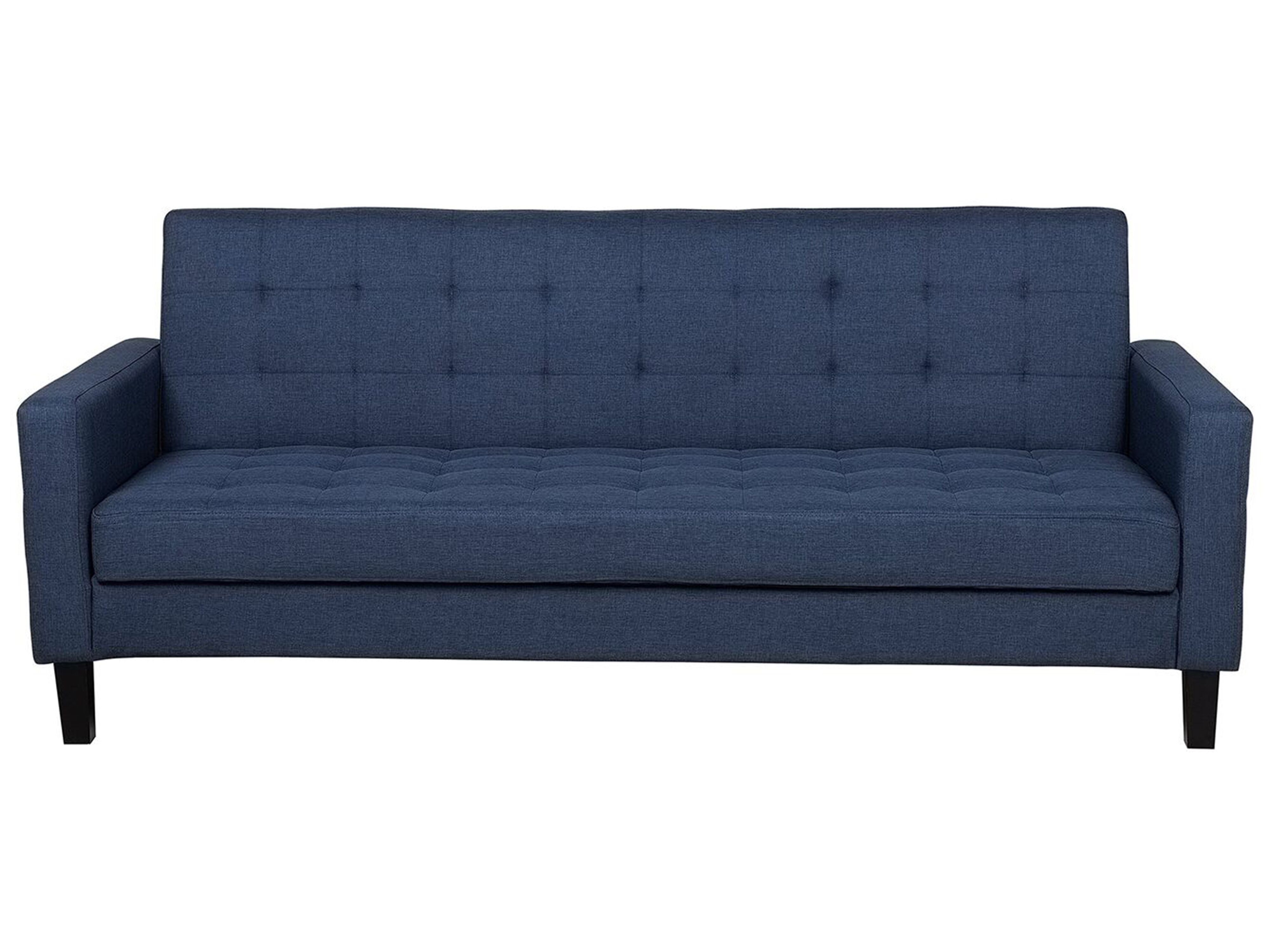 Sofa Bed 3 Seater VEHKOO Fabric Dark Blue