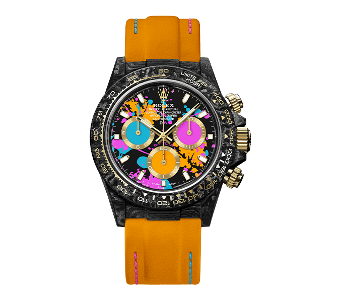 ROLEX Diw Daytona Motley Orange motley orange 40mm oyster black 116503MTO01(1:1 replica) - Elite Watch Atelier