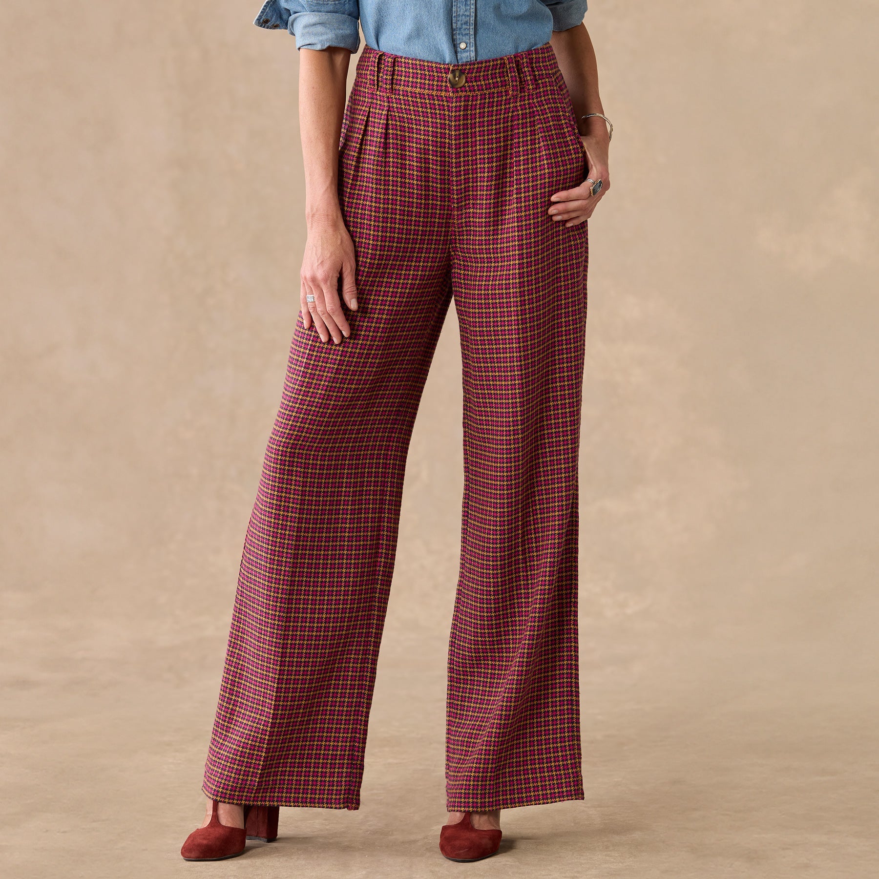 Mayra Plaid Pants, Petite - Sundance Clothing