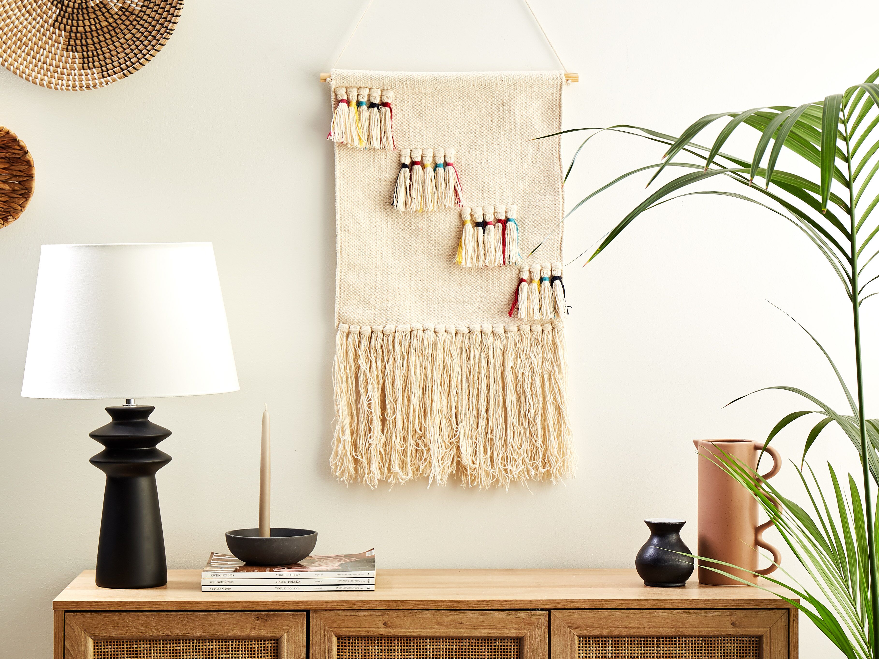 Fabric Wall Hanging BUREWALA Cotton 108 cm Beige