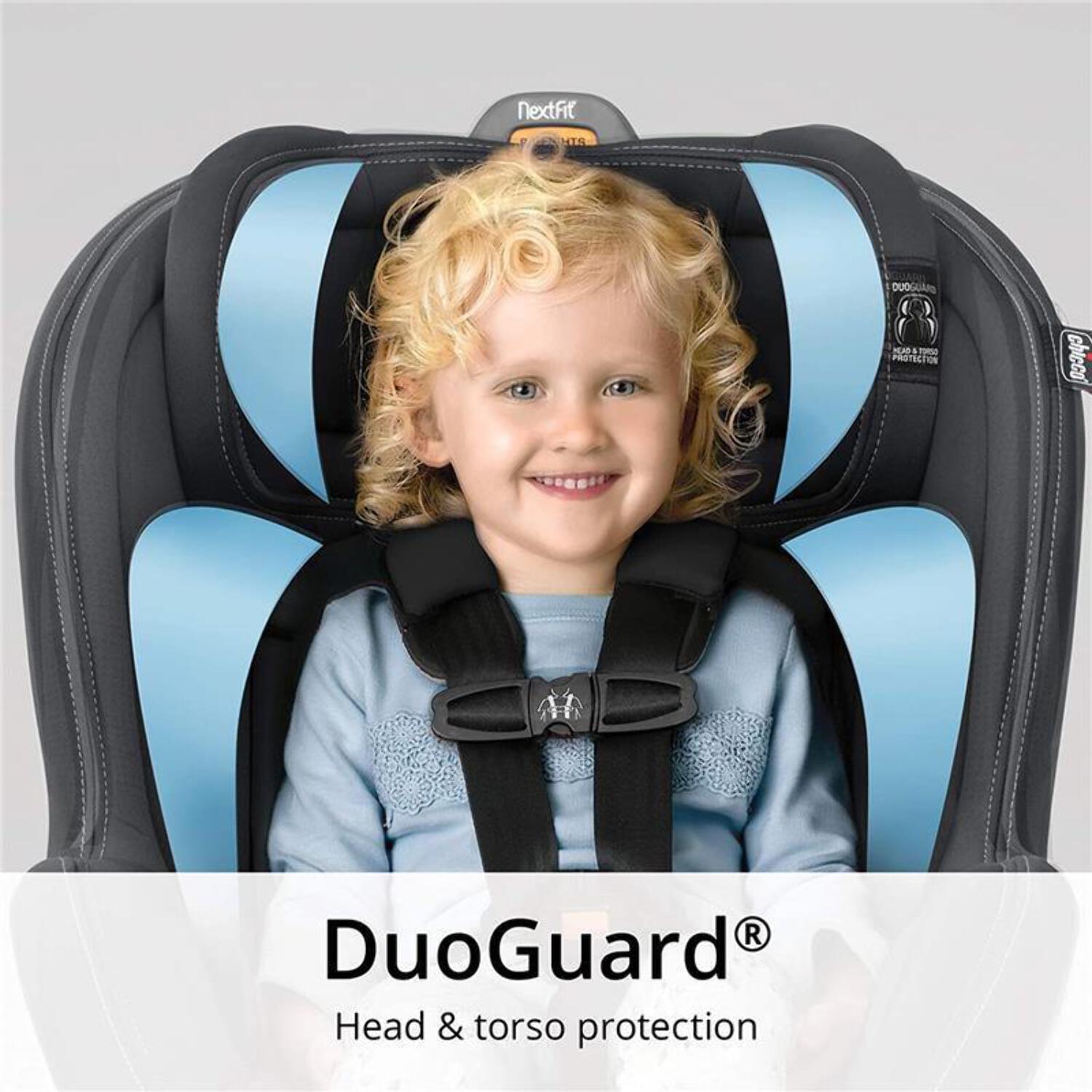 Chicco NextFit Max Zip Air Convertible Car Seat - Atmosphere (Black) - Image 7