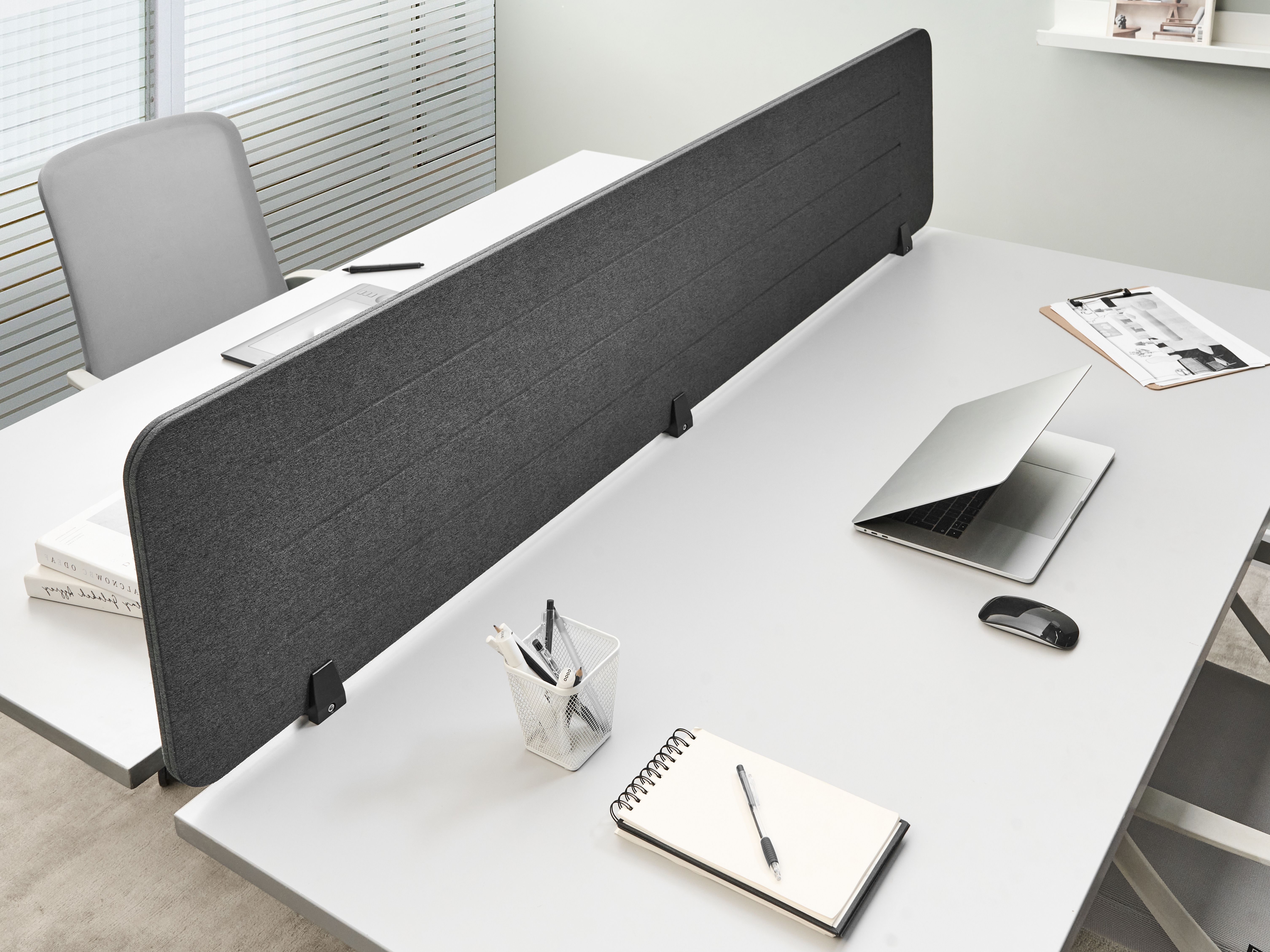 Desk Screen ZIGGY Dark Grey