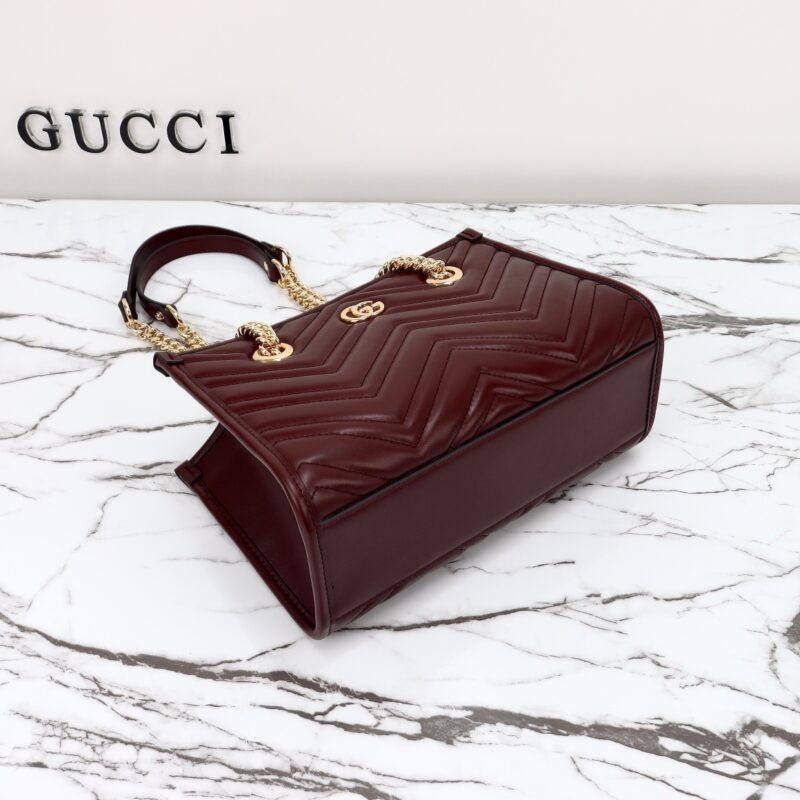 Replica Gucci GG Marmont Tote Bordeaux1:1High-quality replica