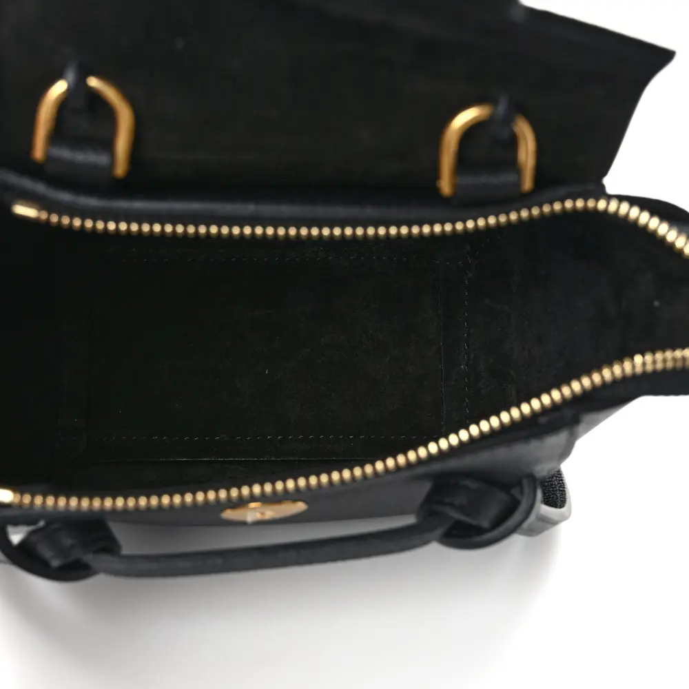 Black Grained Calfskin Celine Pico – Stunning Superfake Handbag1:1High-quality replica