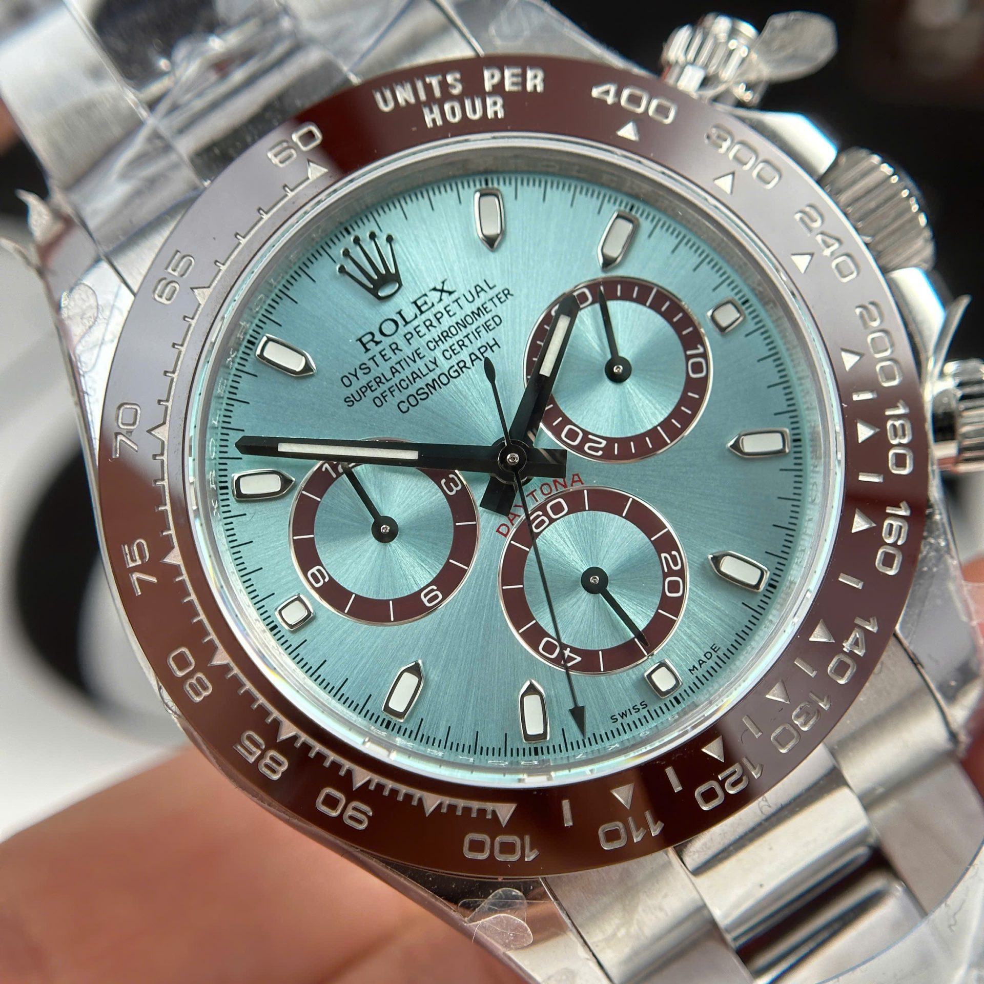 Rolex Daytona Ice Blue 116506 Best Replica Watches Refined Weight 180 Grams QF Factory 40mm - Top club
