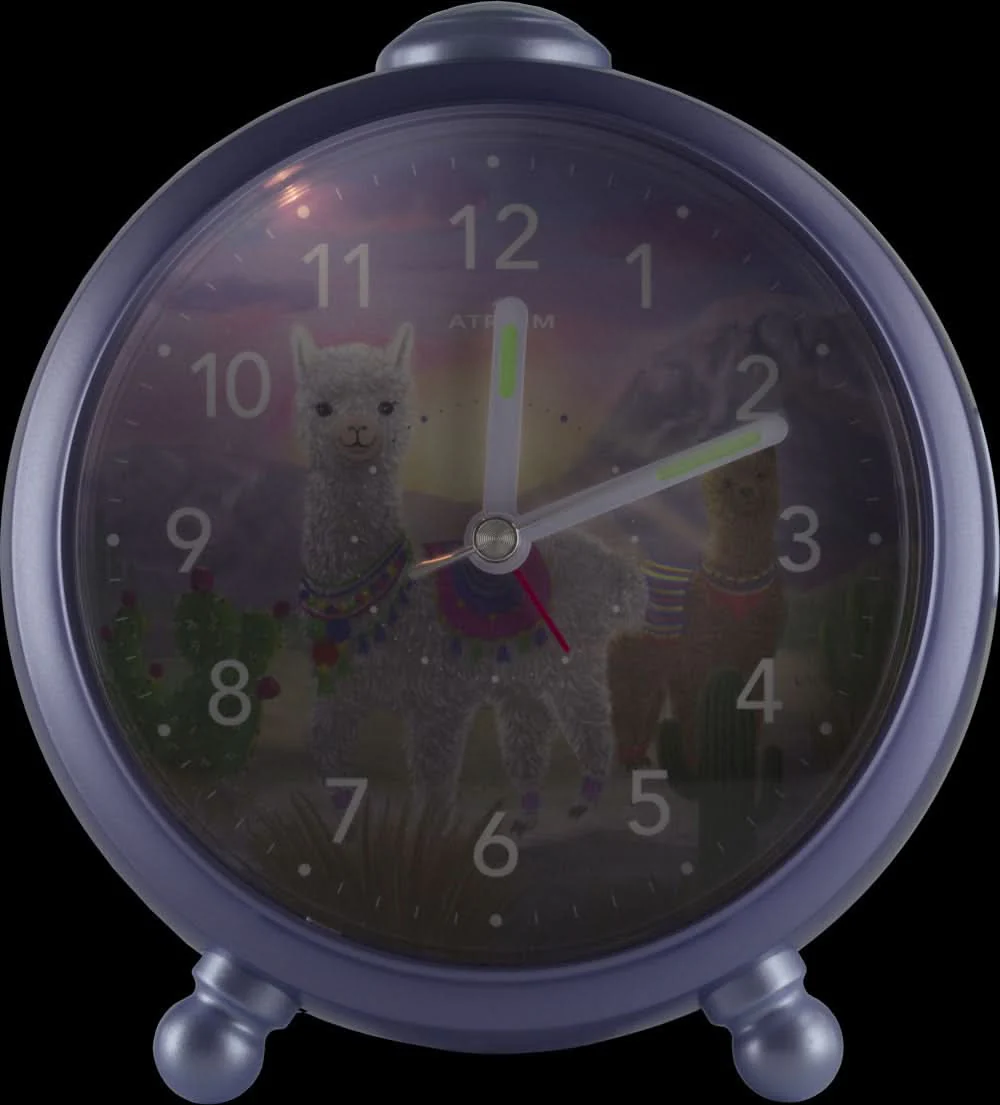 Atrium Alpaka Lama Kids Alarm Clock Analog Quarz