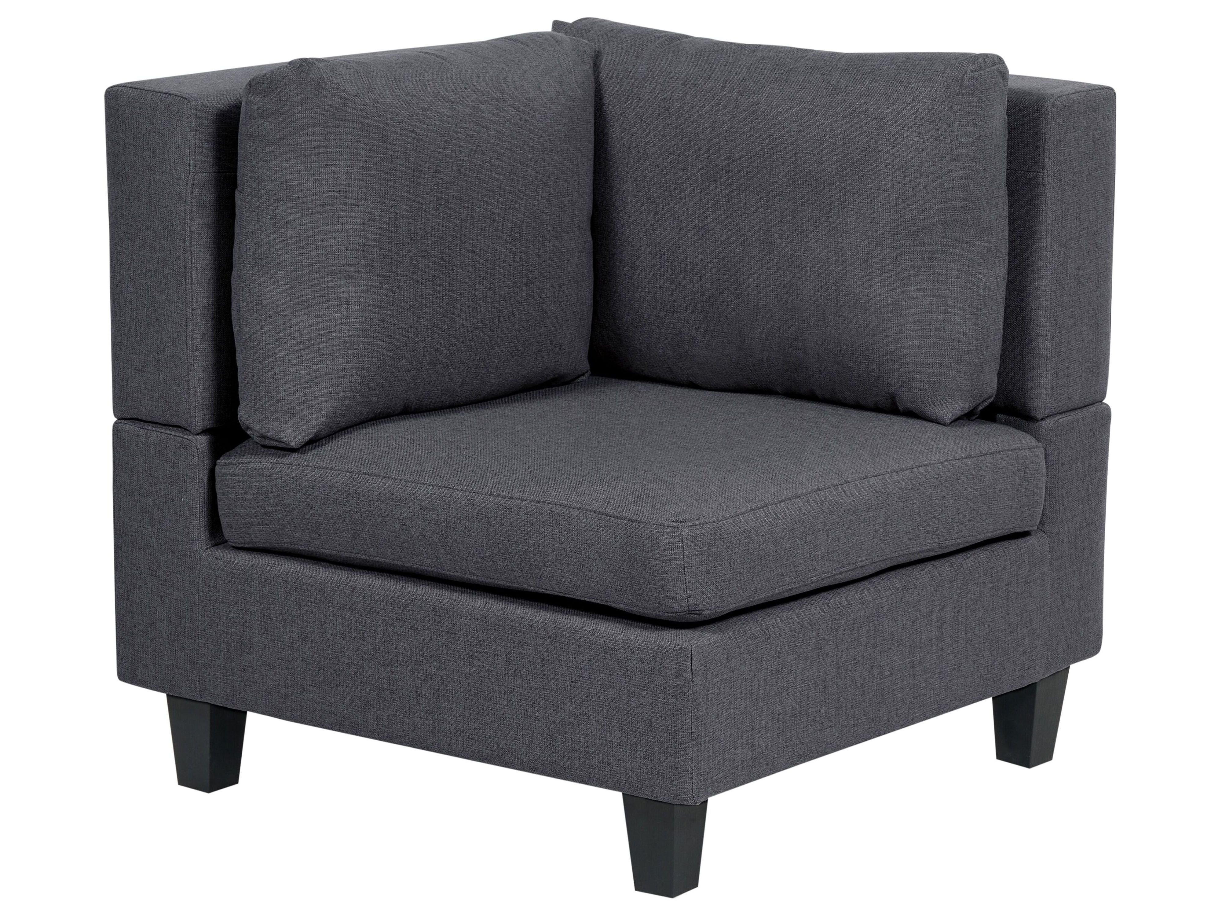 Corner Seat UNSTAD Fabric Dark Grey