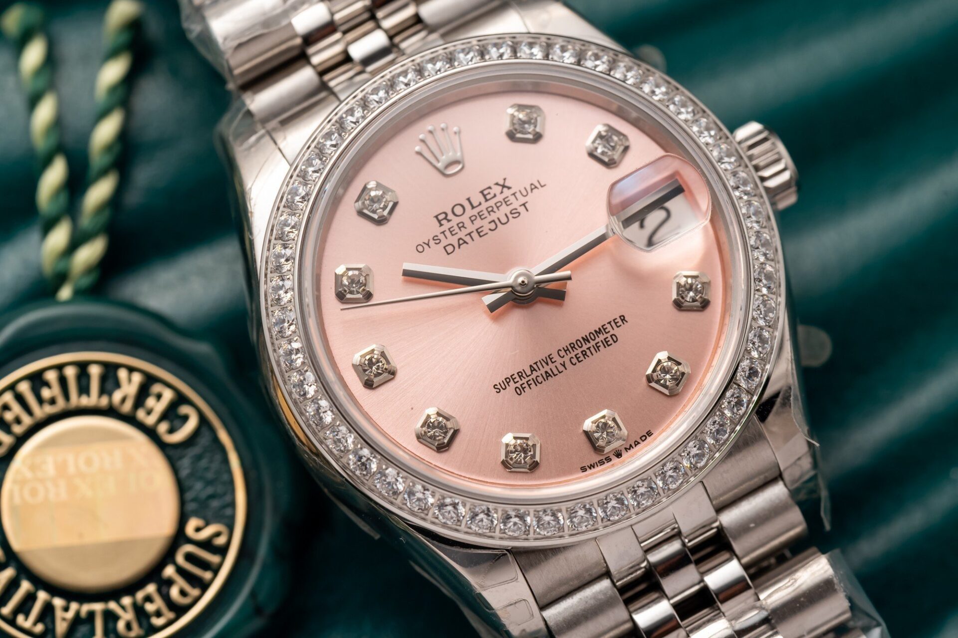 Rolex Clone Watch DateJust 278273 Pink Dial Jubilee Strap 31mm - Top club
