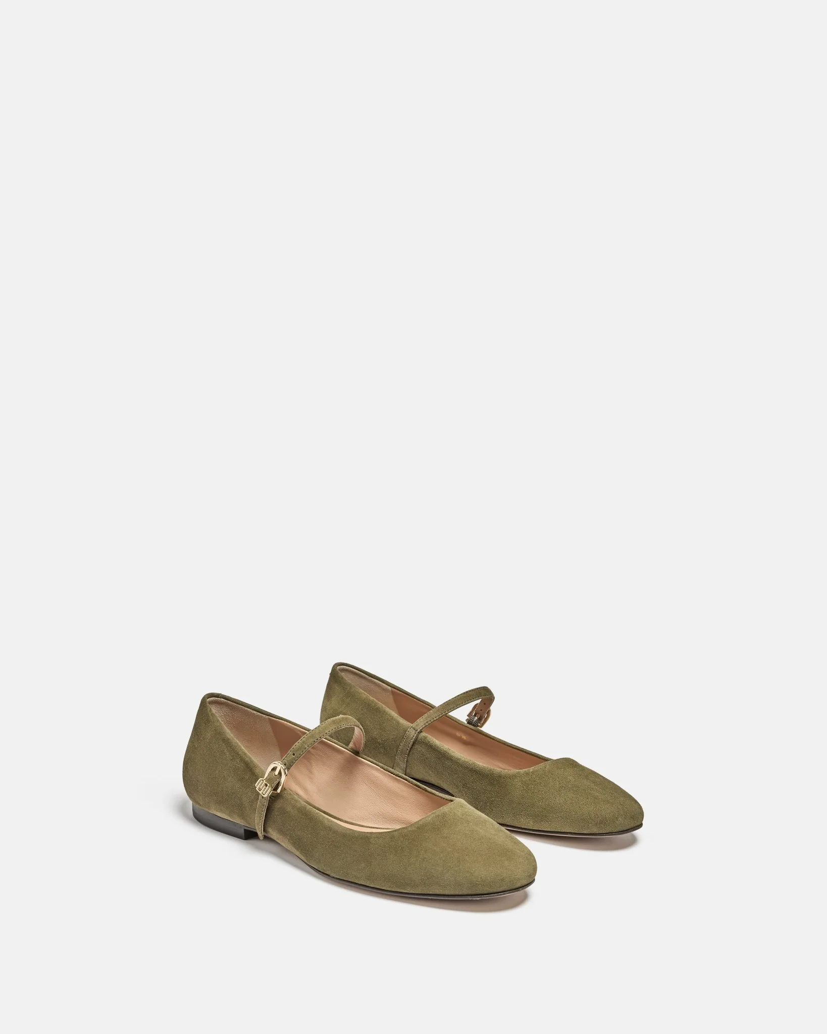 BABIES ANITA/VEL - En cuir velours kaki