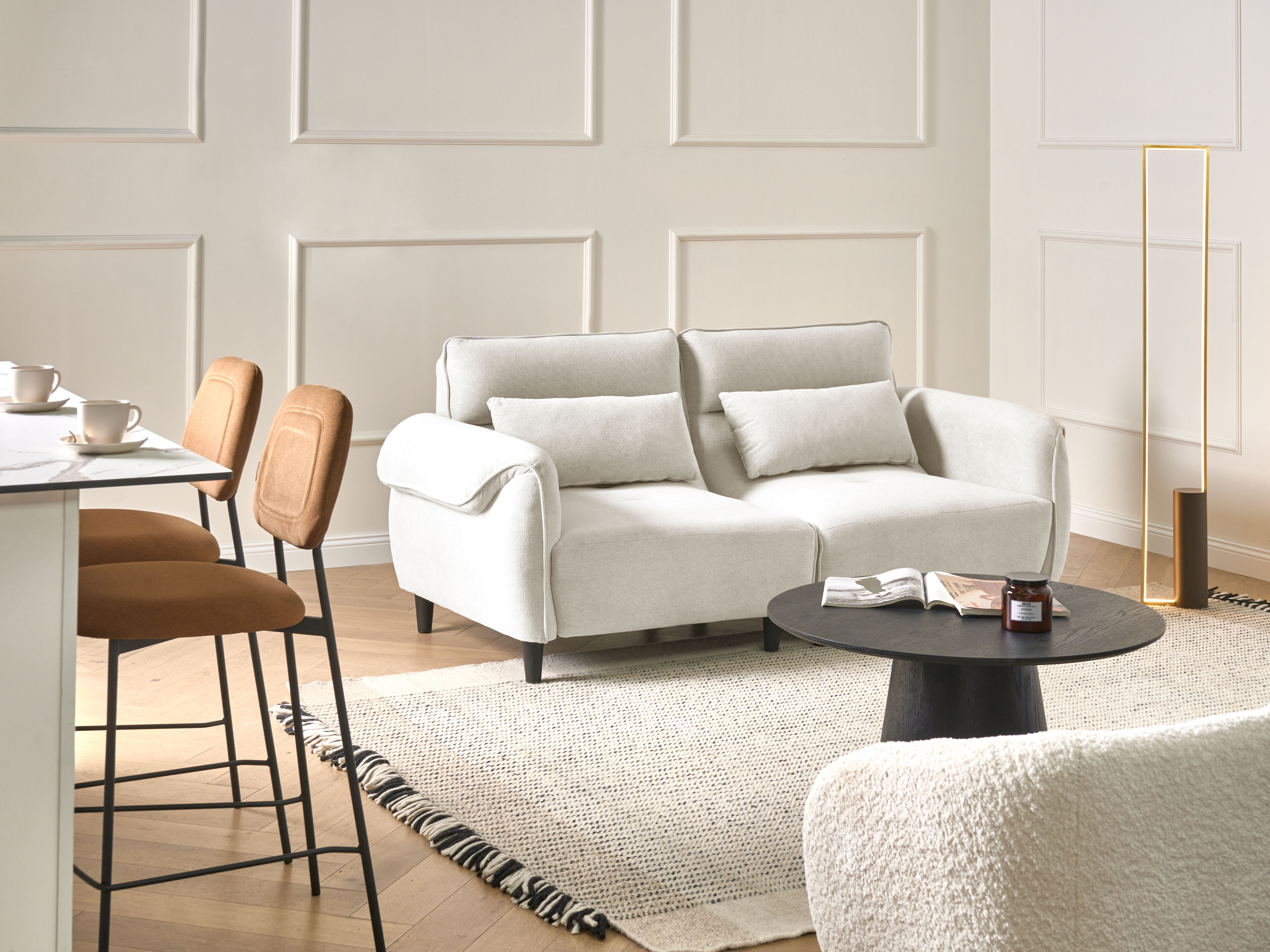 Sofa 3 Seater WETLAN Fabric Off-White