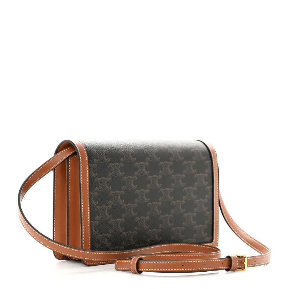 Superfake Handbags – Celine Tan Canvas & Leather Enveloppe Bag1:1High-quality replica