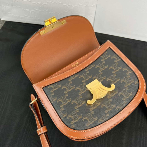 CELINE TEEN BESACE TRIOMRHE Logo Printed Handbag RepLadies bags1:1High-quality replica