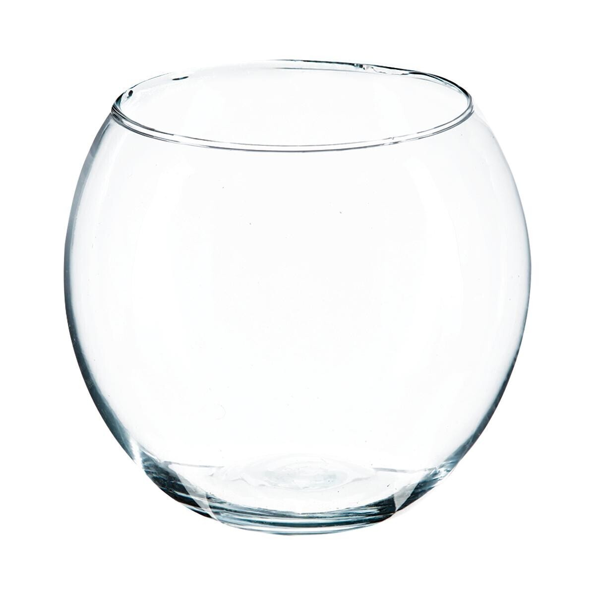 Glass ball vase D.15 cm