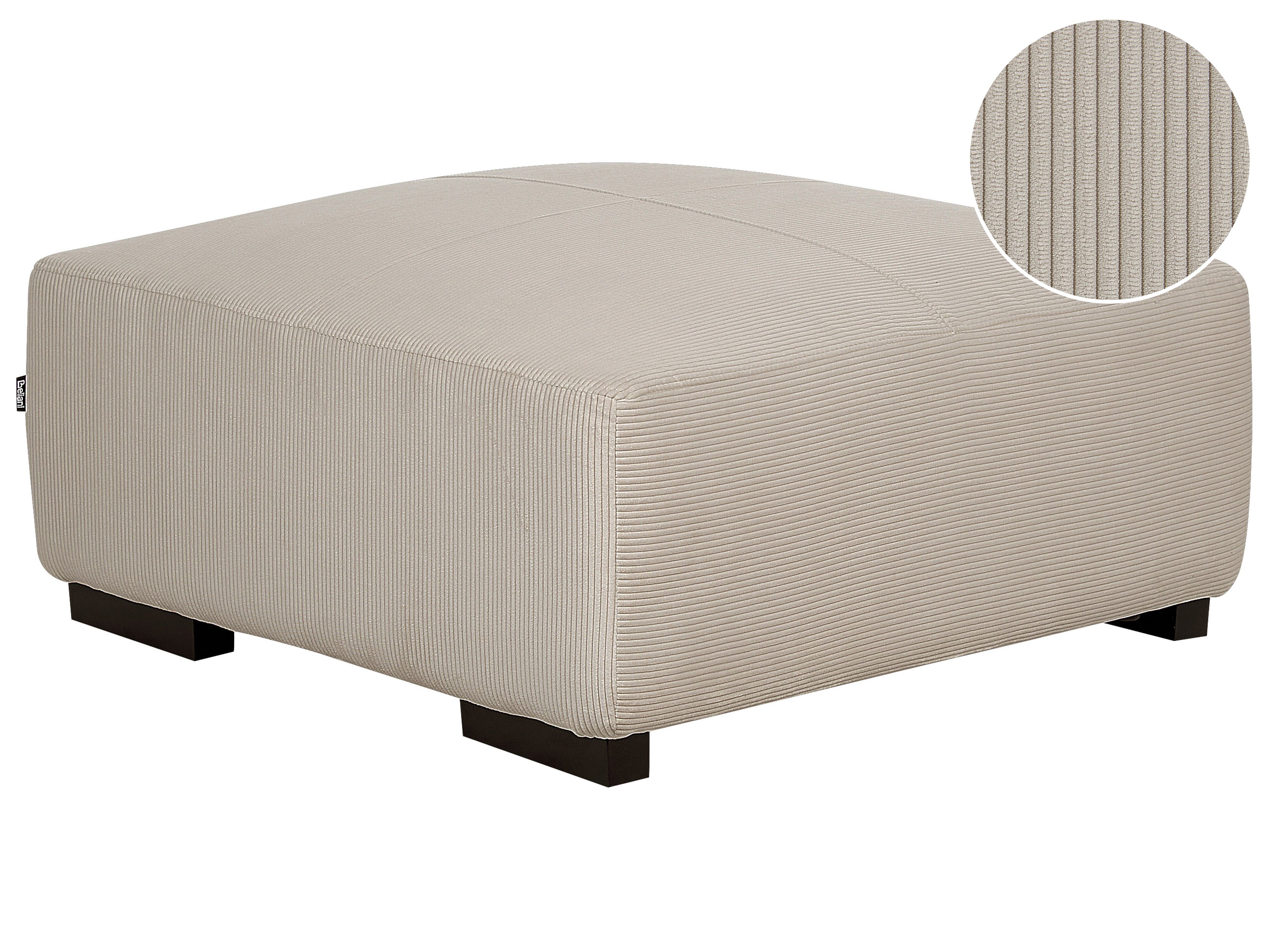 Ottoman LUNGO Corduroy Beige
