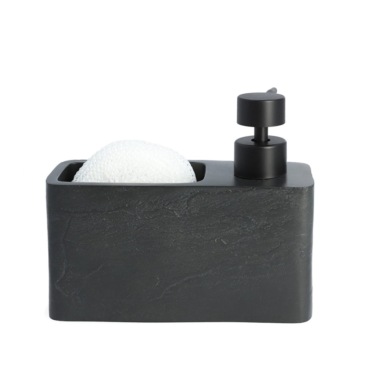 Dozownik TEANA czarny 17x15 cm