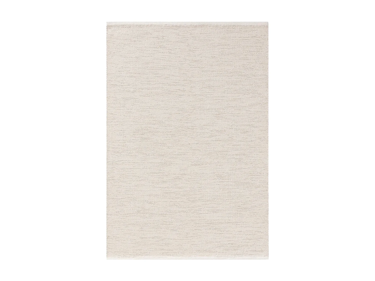 Tapis en coton tissé main Ron Crème 350x450 cm