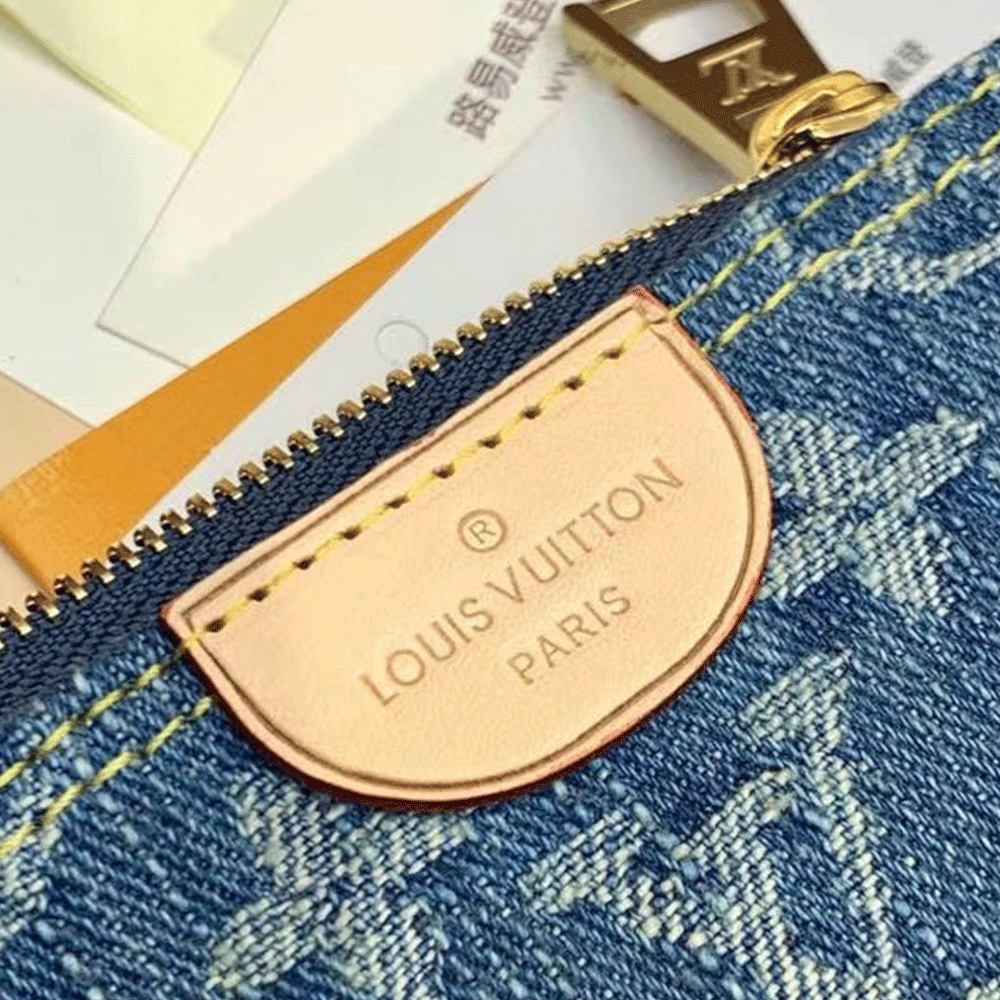 Louis Vuitton LV Jacquard Denim Key Bag1:1High-quality replica