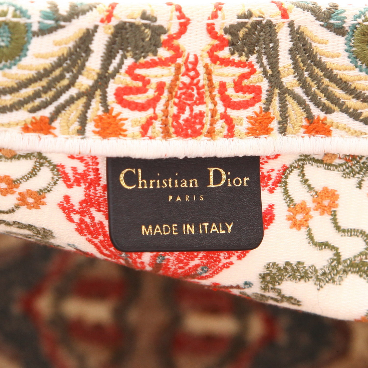 Dior Book Tote shopping bag in green, white and red canvas1:1High-quality replica