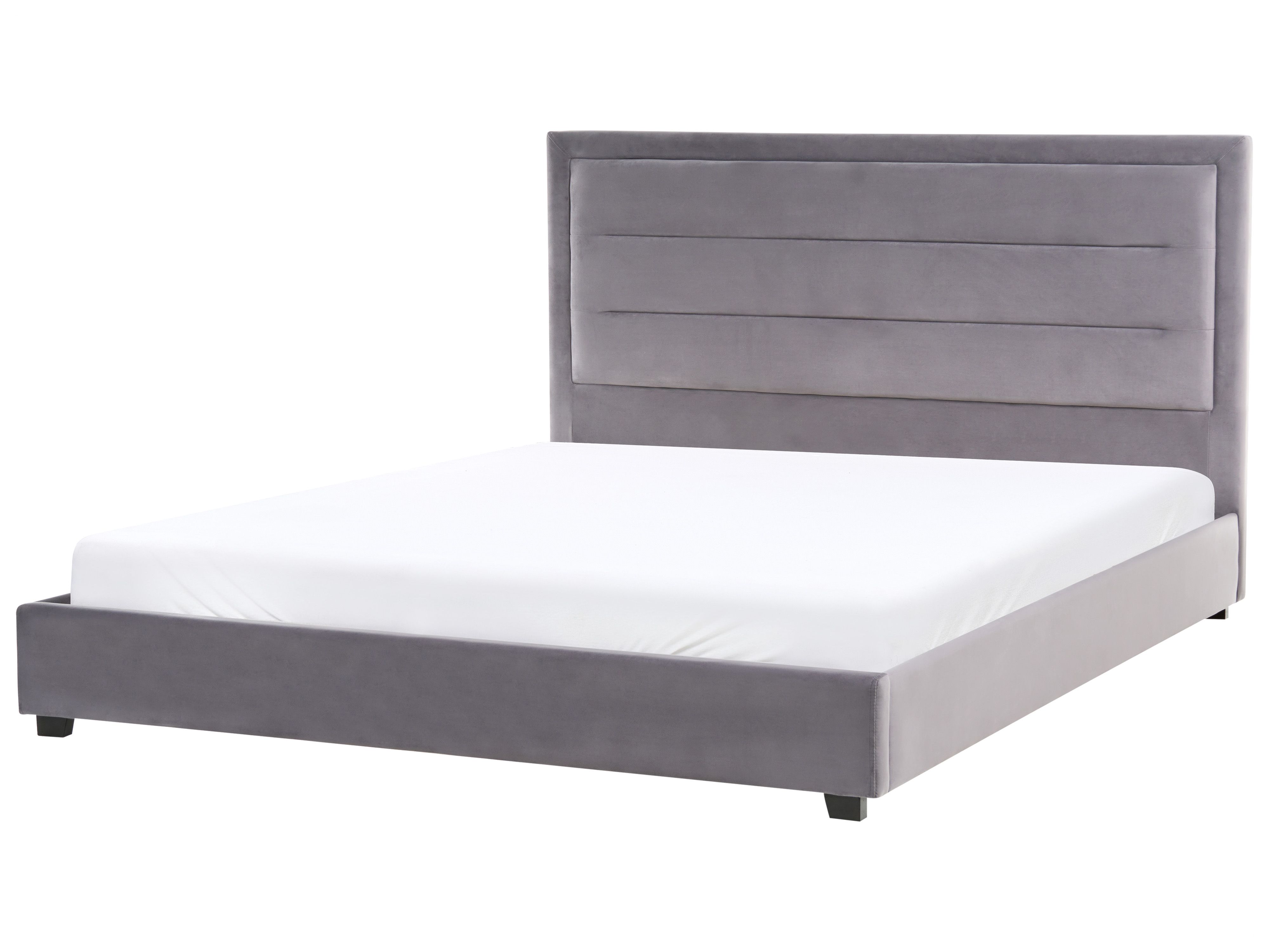 Bed Velvet ROUEN 180 x 200 cm (EU Super King) Dark Grey