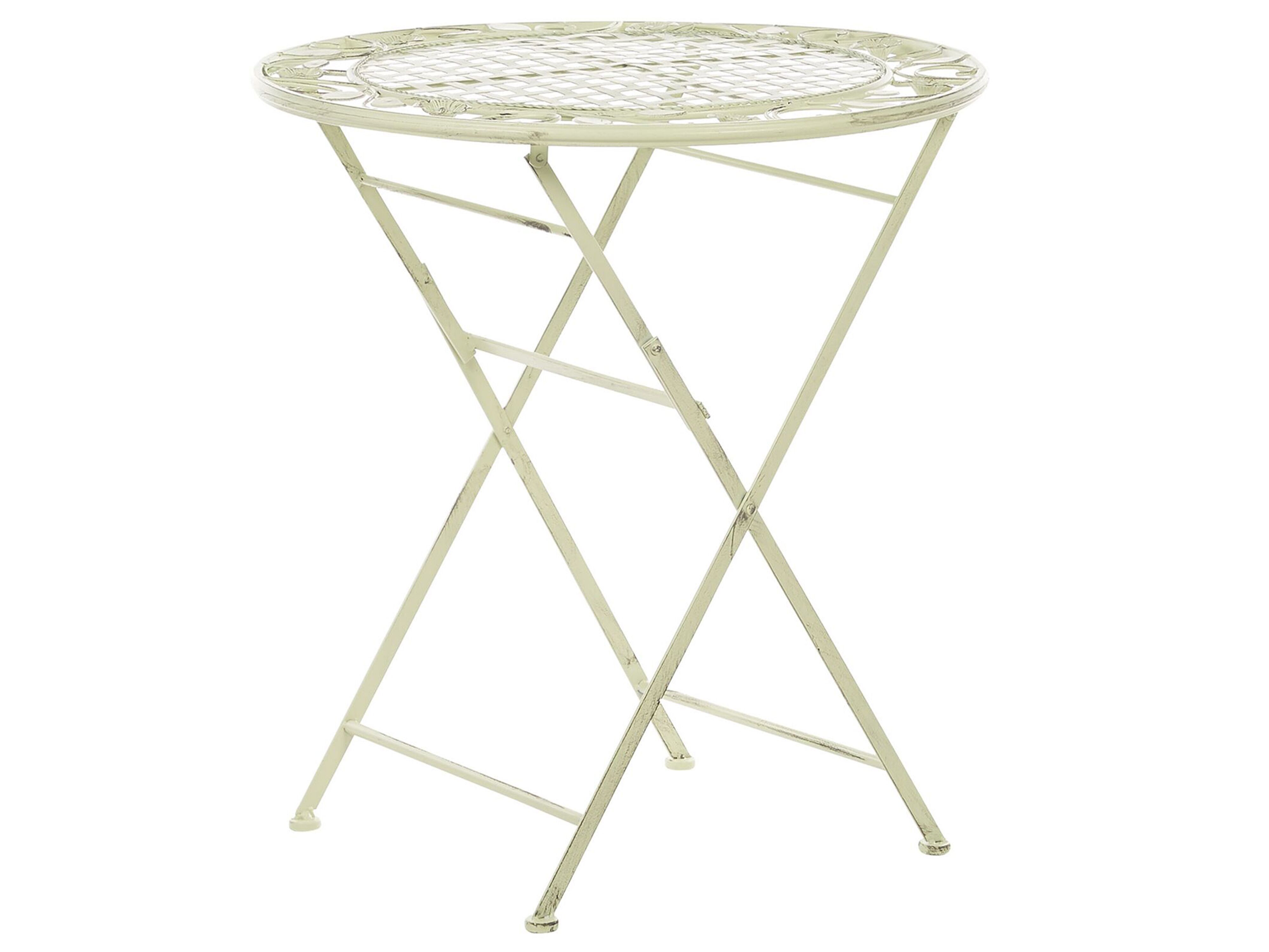 Bistro Table BIVIO 70 cm 70 cm Metal Light Green
