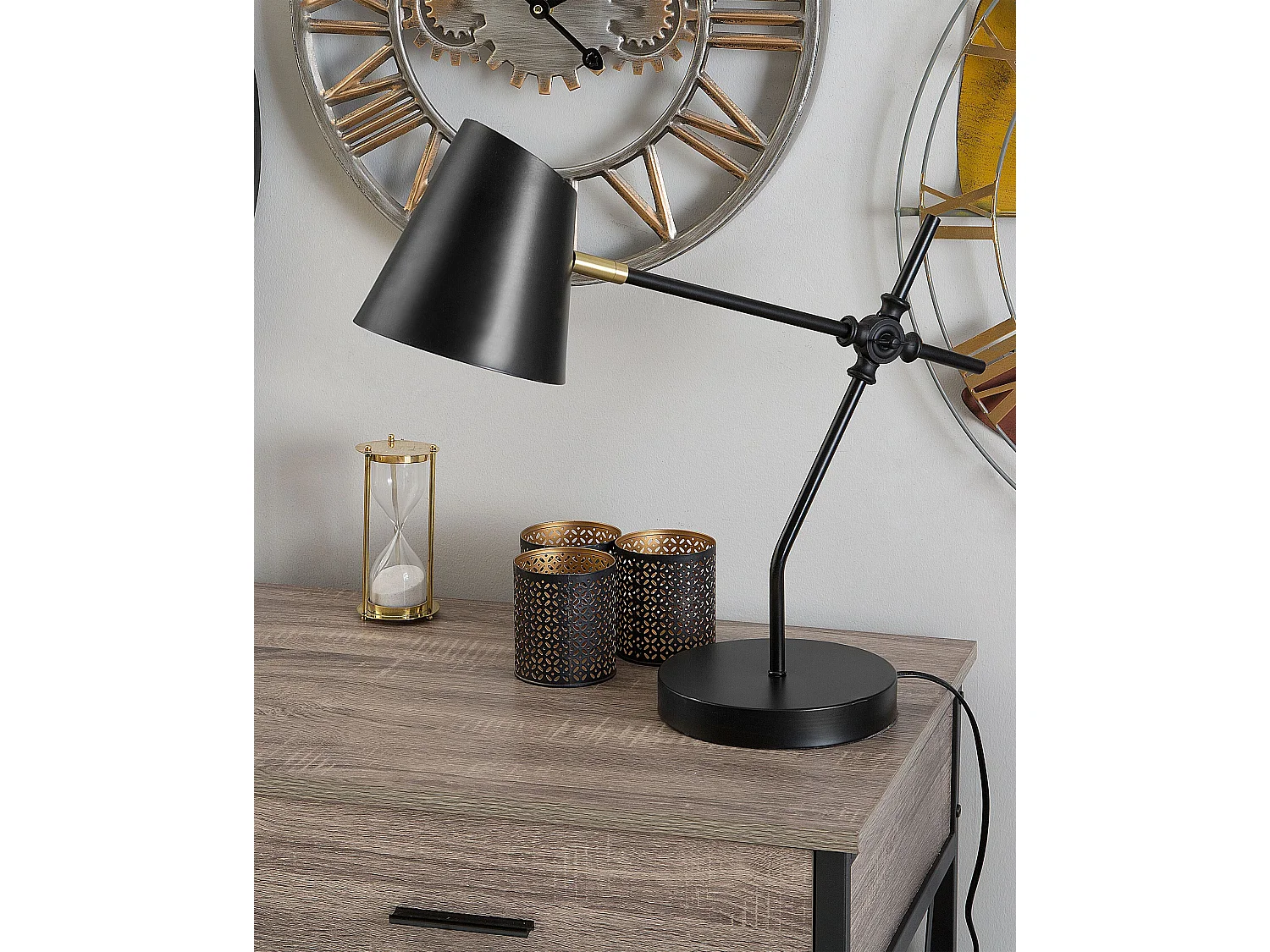 Lampe de bureau HORTON Réglable Métal Noir