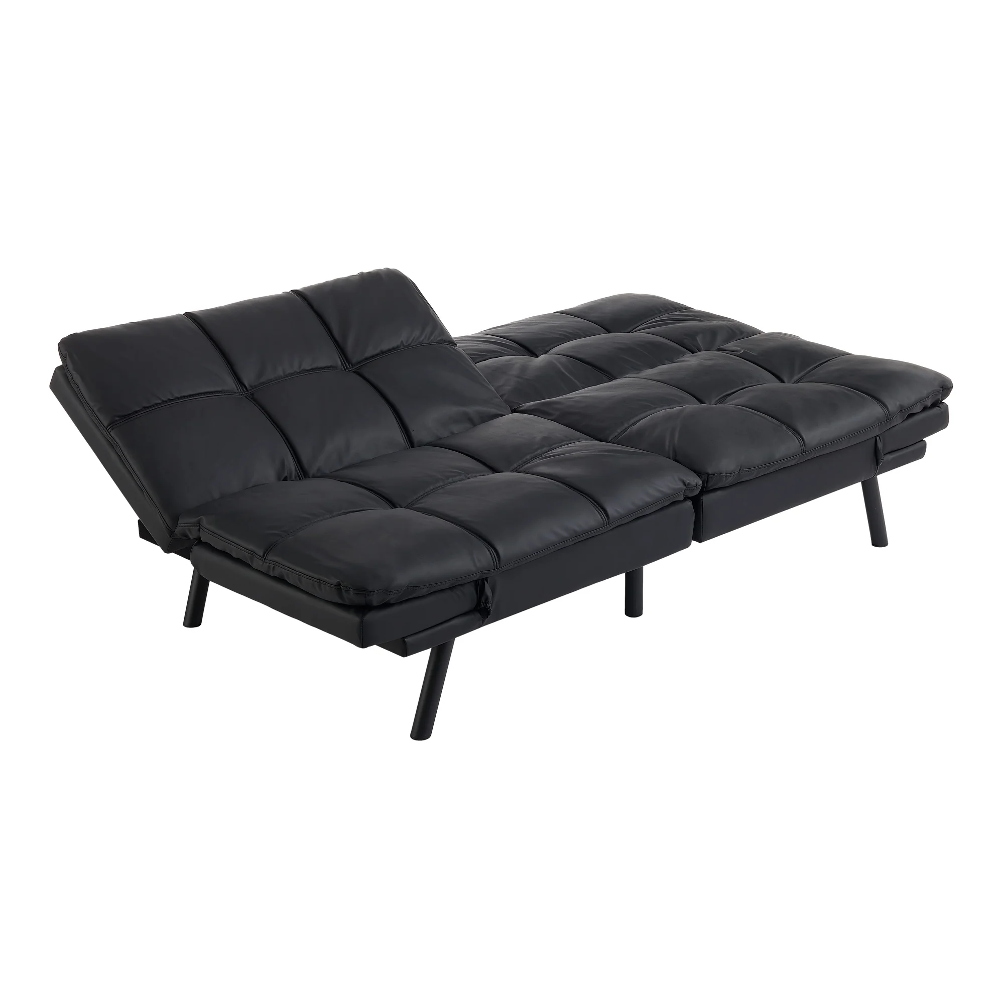 Mainstays Memory Foam Futon with 72",Black - Image 45