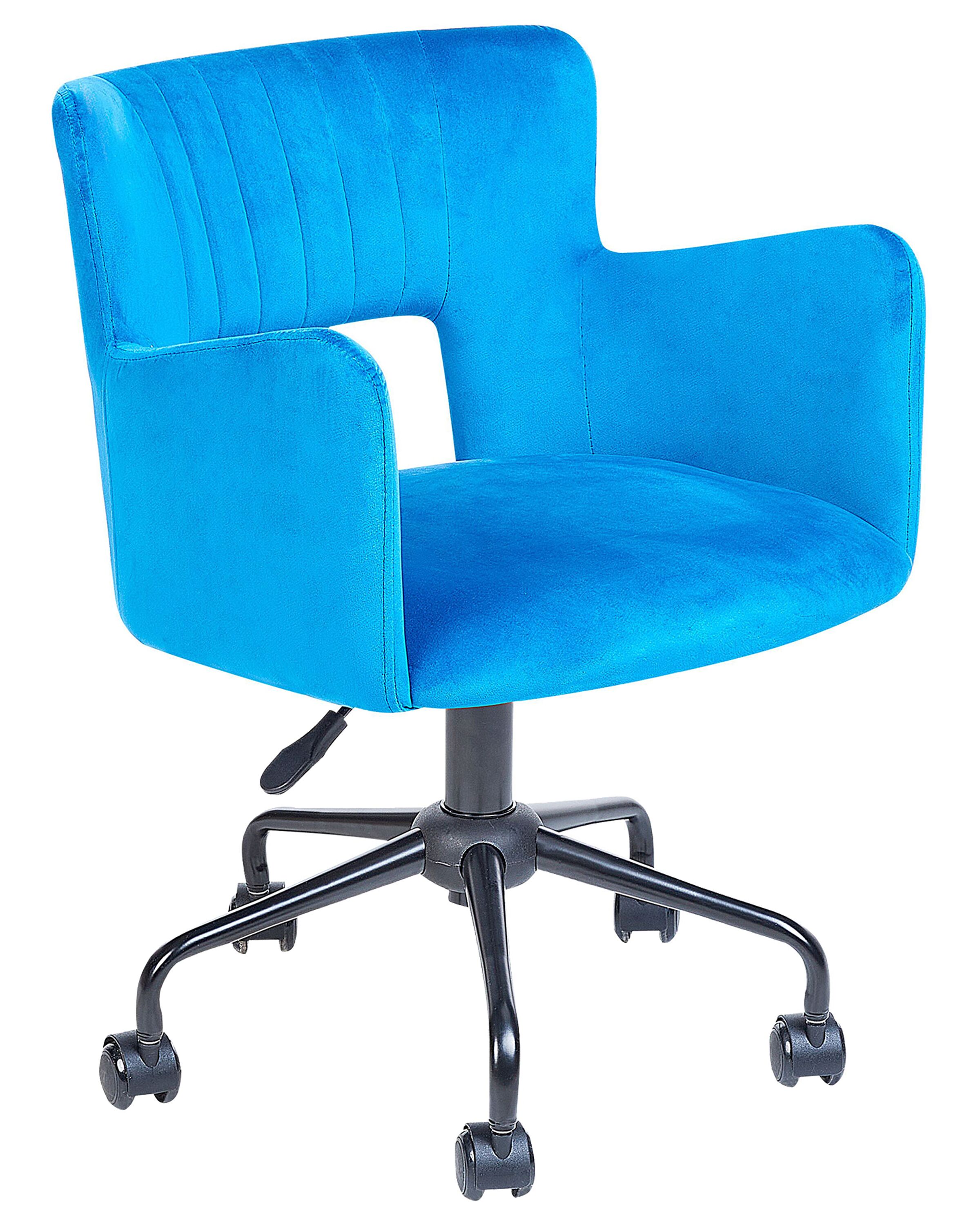 Desk Chair SANILAC II Velvet Blue