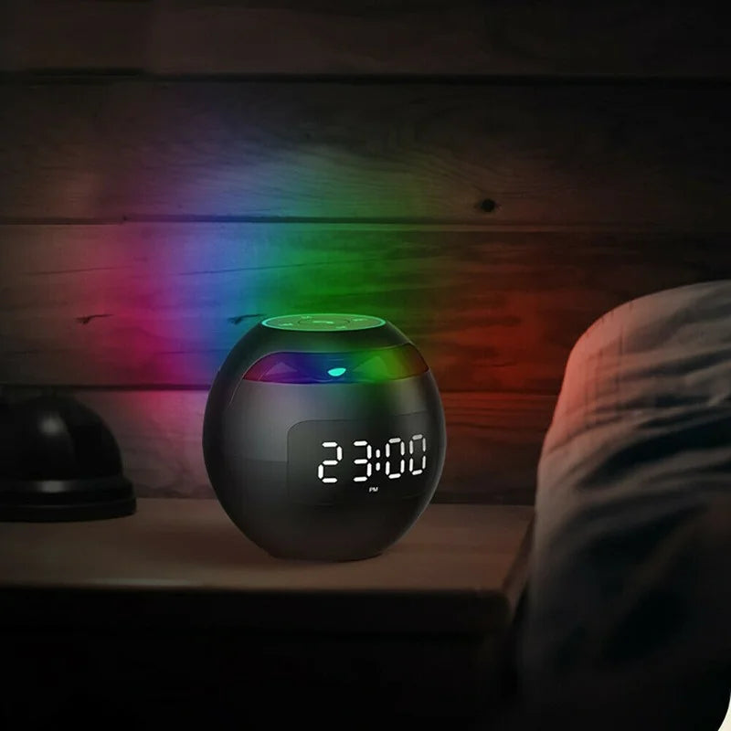 Multifunctionele Digitale Lichtwekker met Bluetooth, LED Lichtshow en Bewegingsgevoelig Display – Compact en Stijlvol Design
