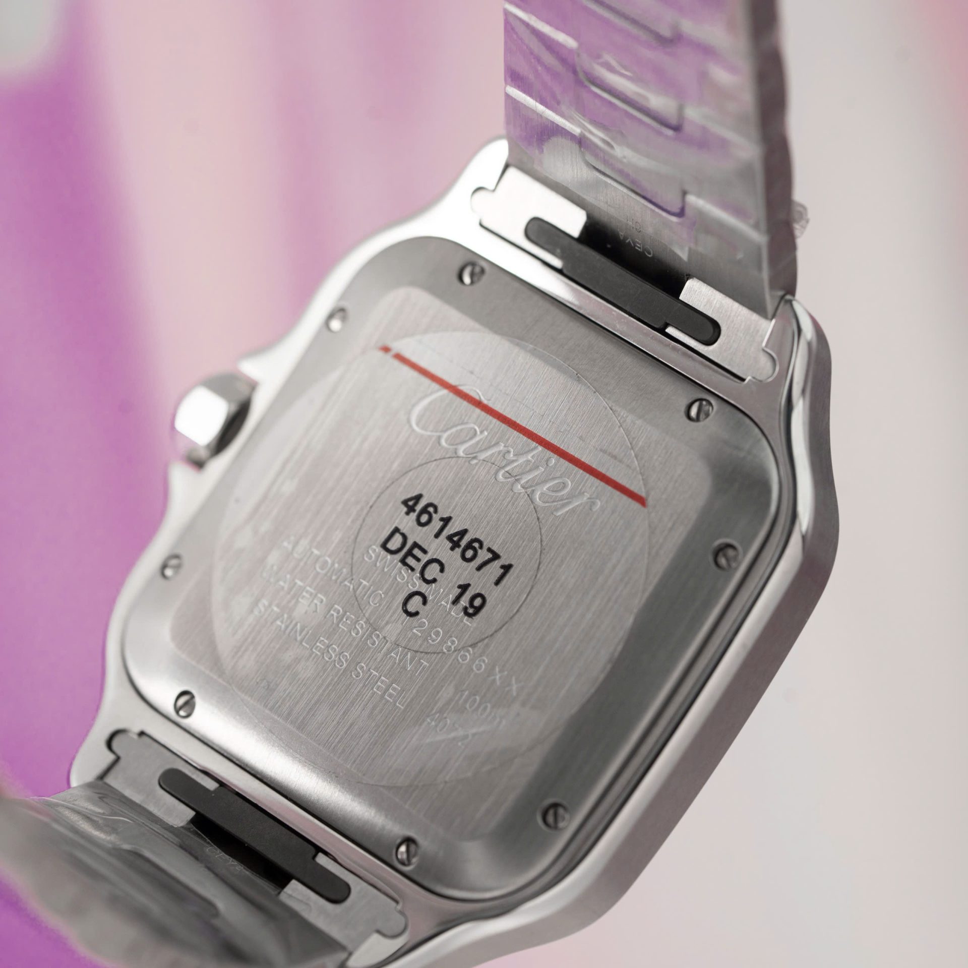 Cartier Replica 11 Watch Santos Moissanite Diamond Bezel White Dial BV Factory 39.8mm - Top club