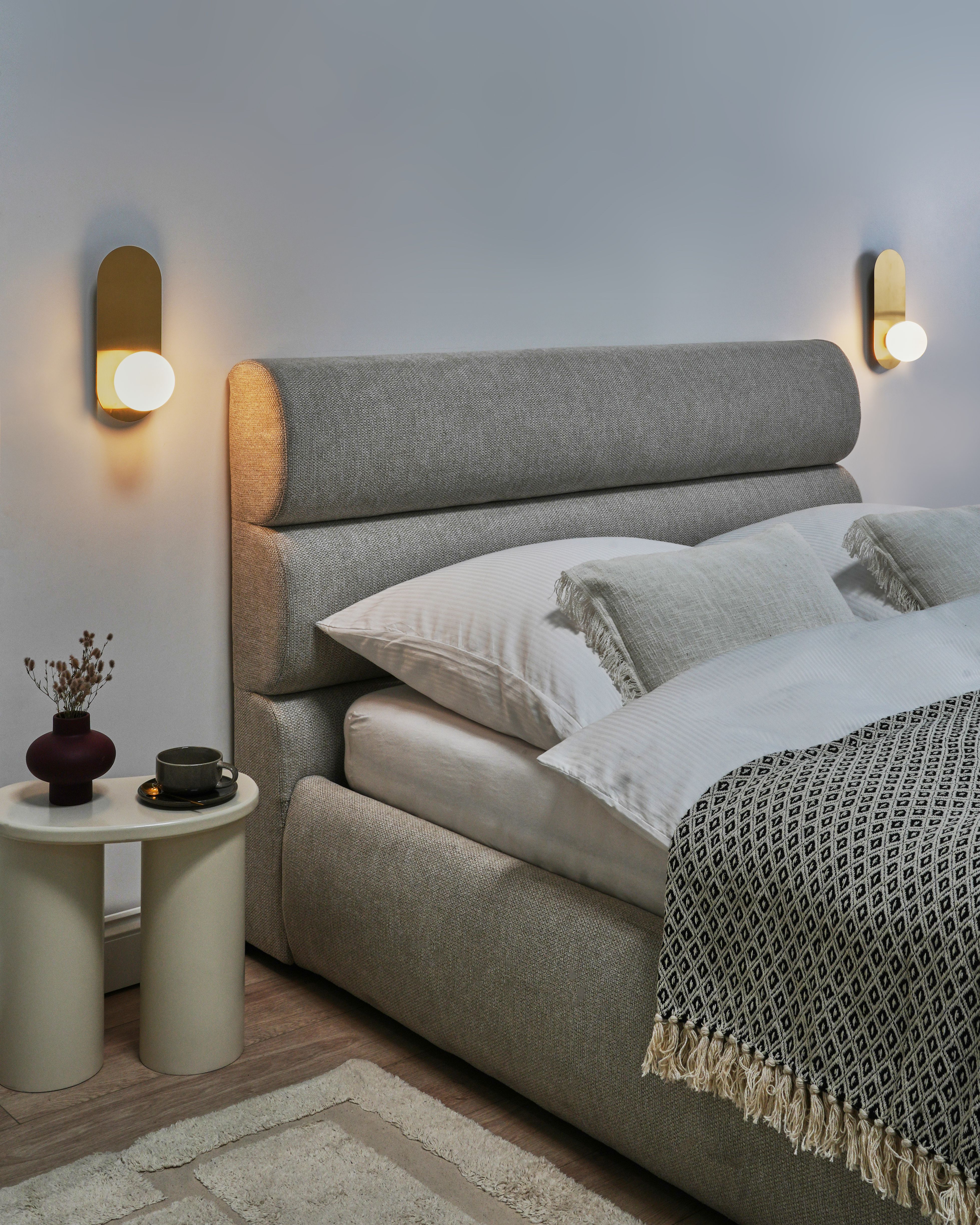 Set of 2 Wall Lamps LEISI Gold