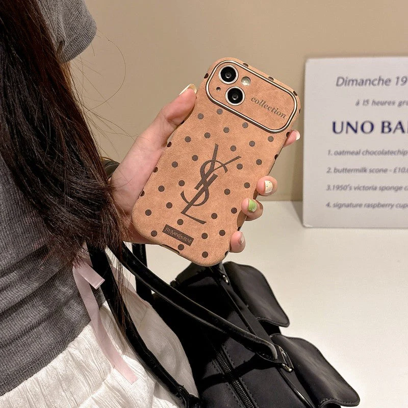 Saint Brown Leather iPhone Case - Wholesale & Influencer