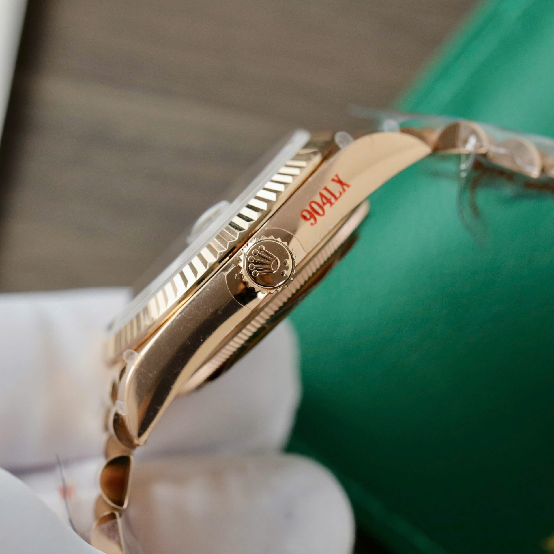 Rolex Day-Date 128235 Replica Watch Dial Chocolate Weight 158gram QF Factory 36mm - Elite Watch Atelier