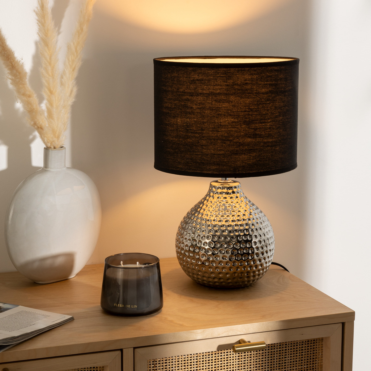 Lamp "Mozo" Black, H.38 cm