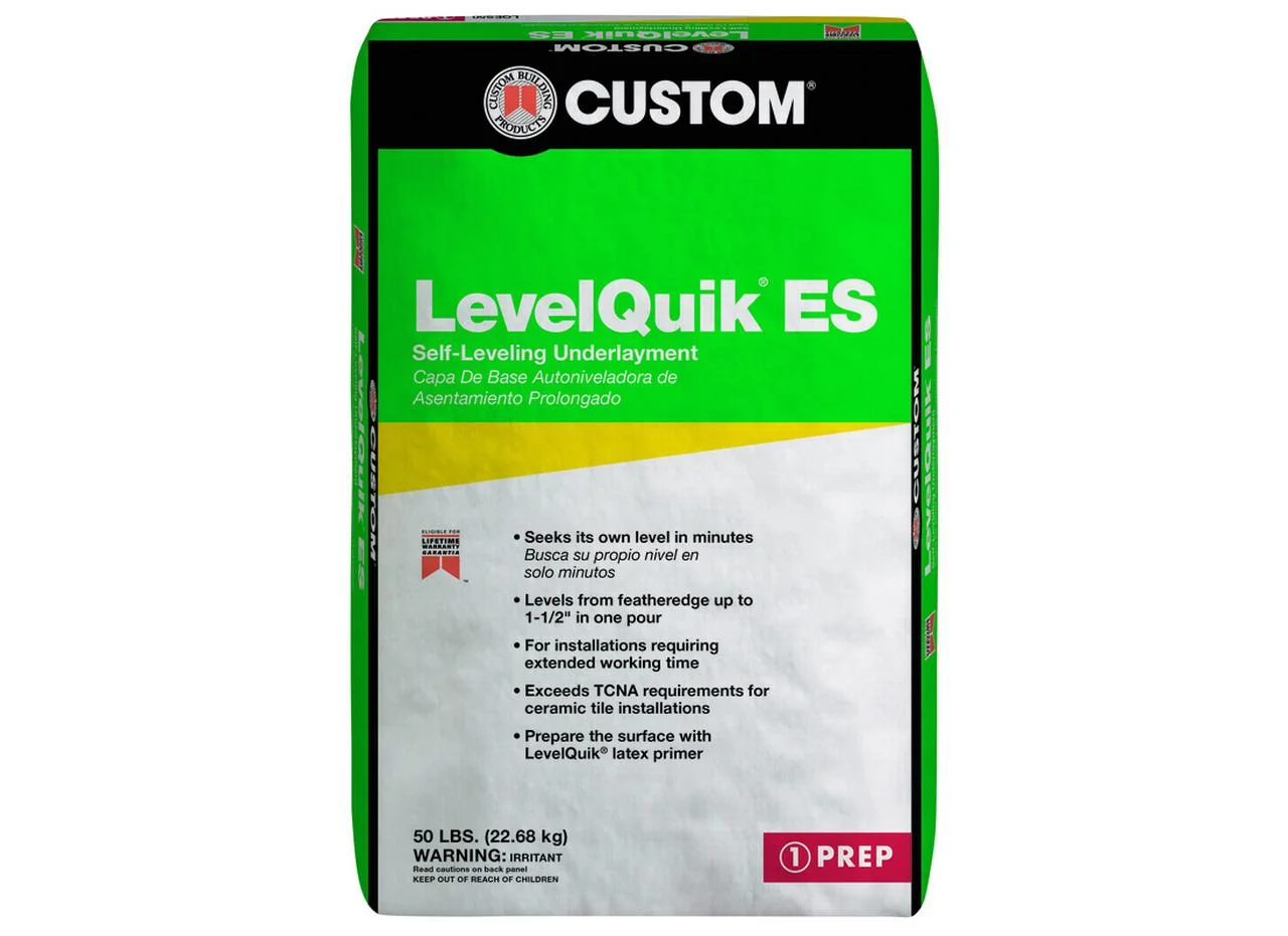 Custom Building Products LQESL50 Concrete Leveler LevelQuik 50 lb Off White