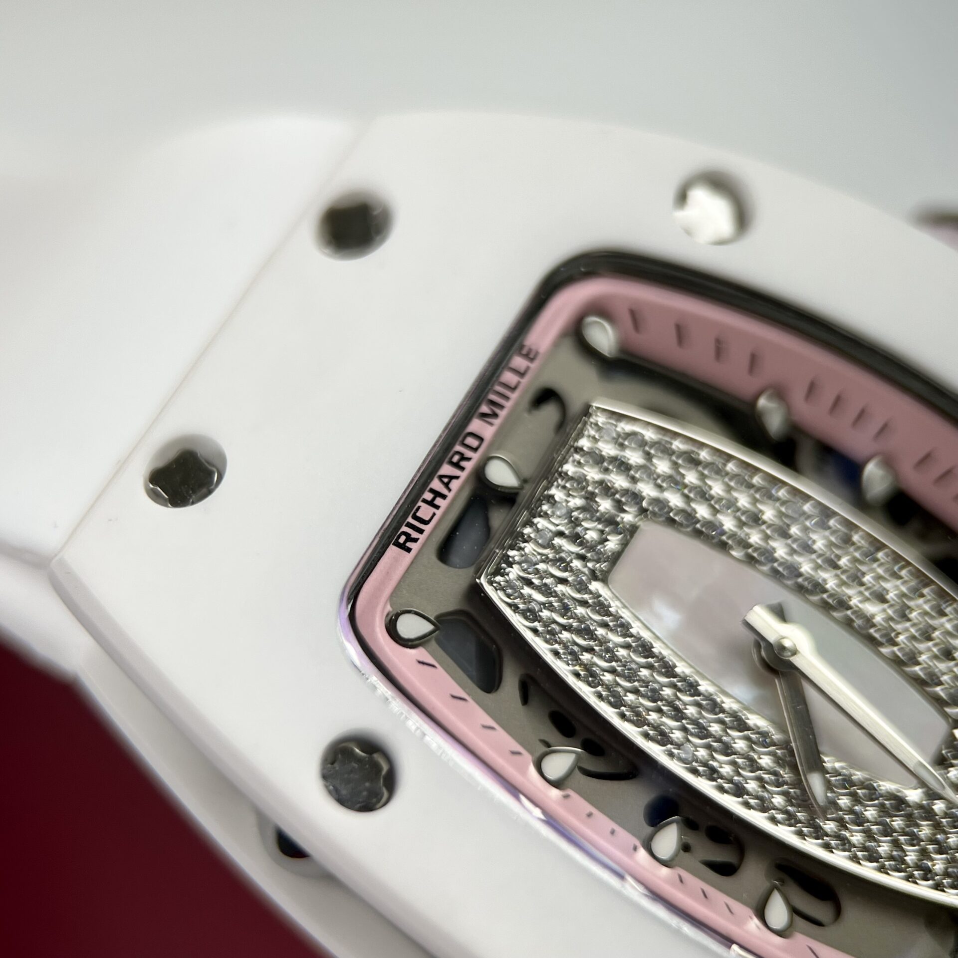 Richard Mille RM07-01 Ceramic Replica 1:1 Watch Rubber Strap 36mm - Top club