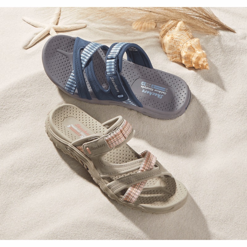 Skechers Women's Reggae Color Full Slide - MIDNIGHT VELVET CATALOG