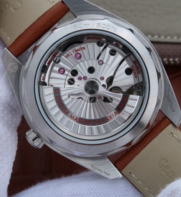 Replica Omega XF Aqua Terra Master White Textured Dial Orange Hands Leather A8900 - Top club