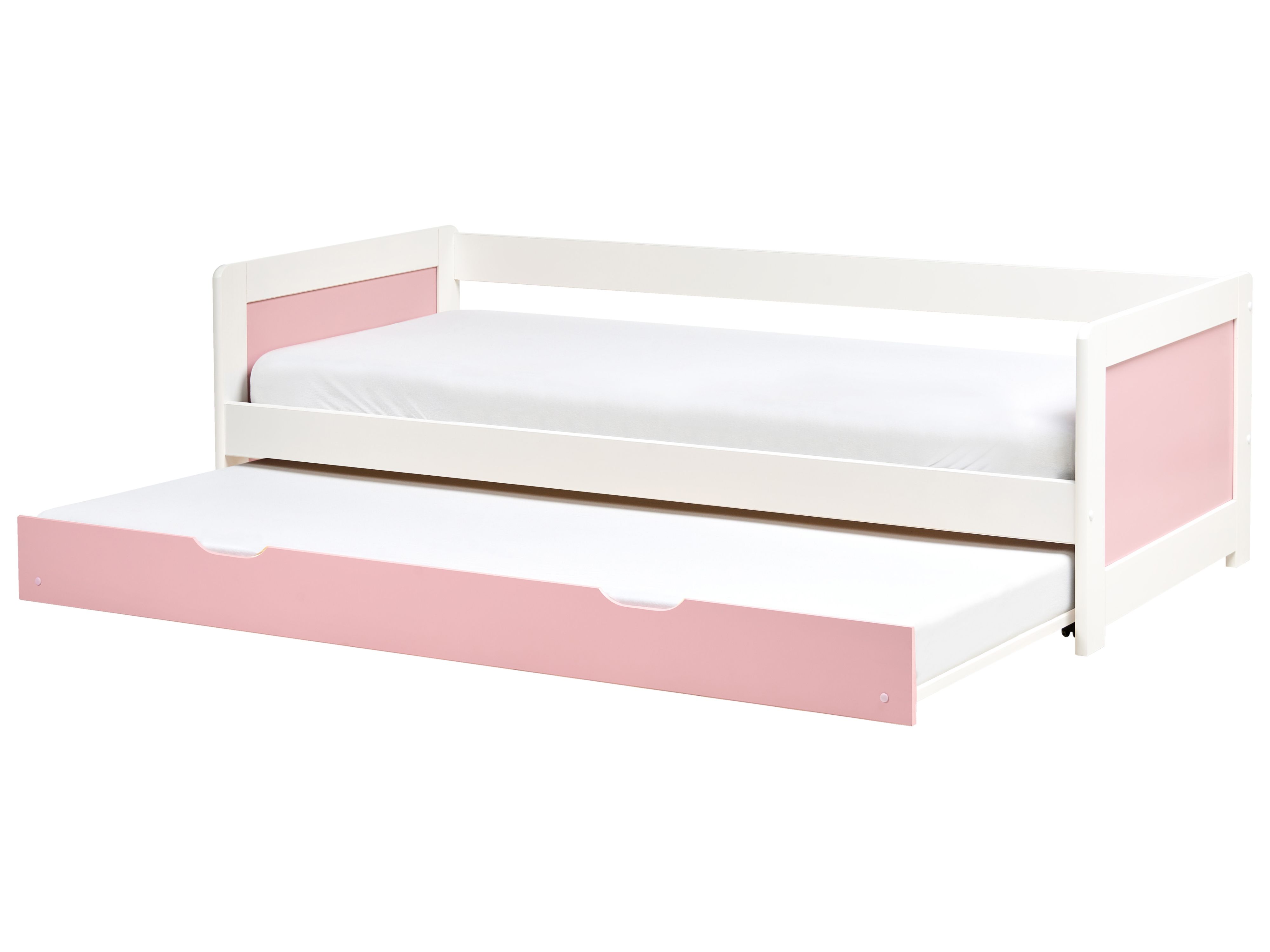 Trundle Bed Pine Wood GRAVELINES 90 x 200 cm (EU Single) Pink