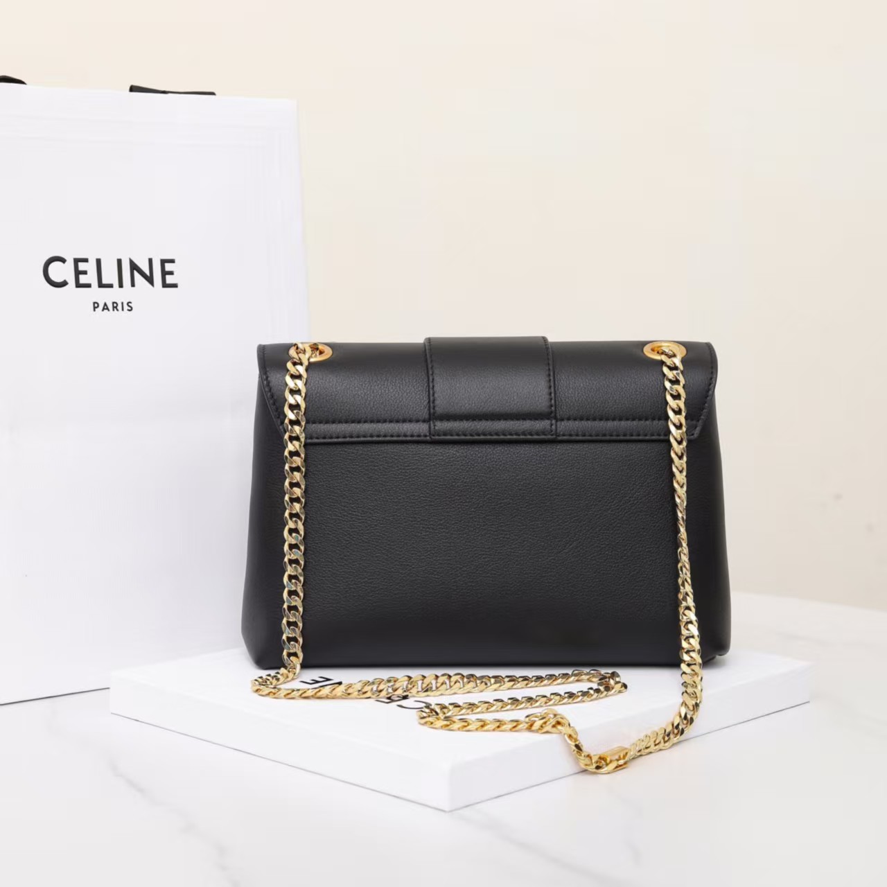 Celine Victoire Flap Leather Bag1:1High-quality replica