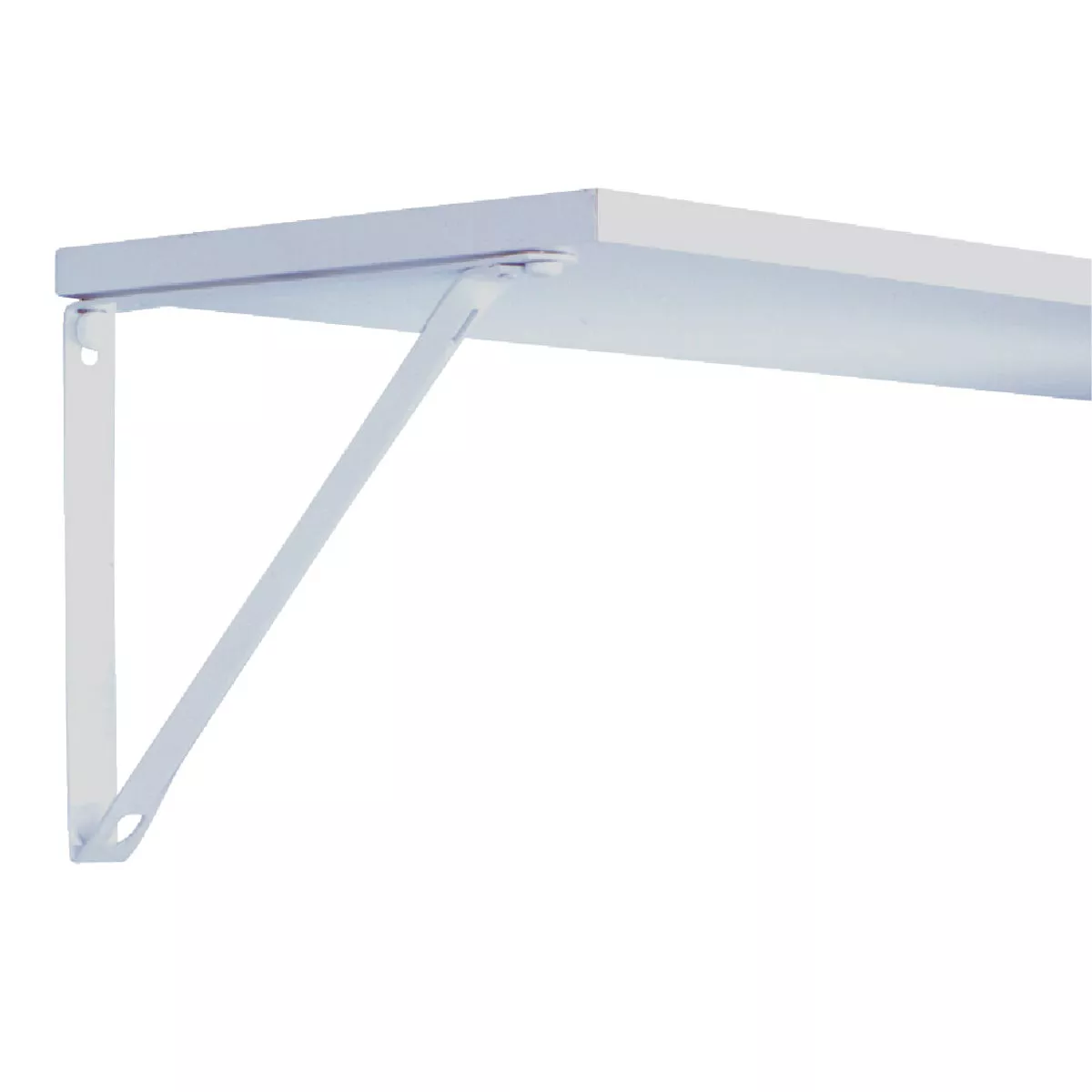 John Sterling Closet-Pro 11 In. D. x 9 In. H. White Steel Fixed Shelf Bracket
