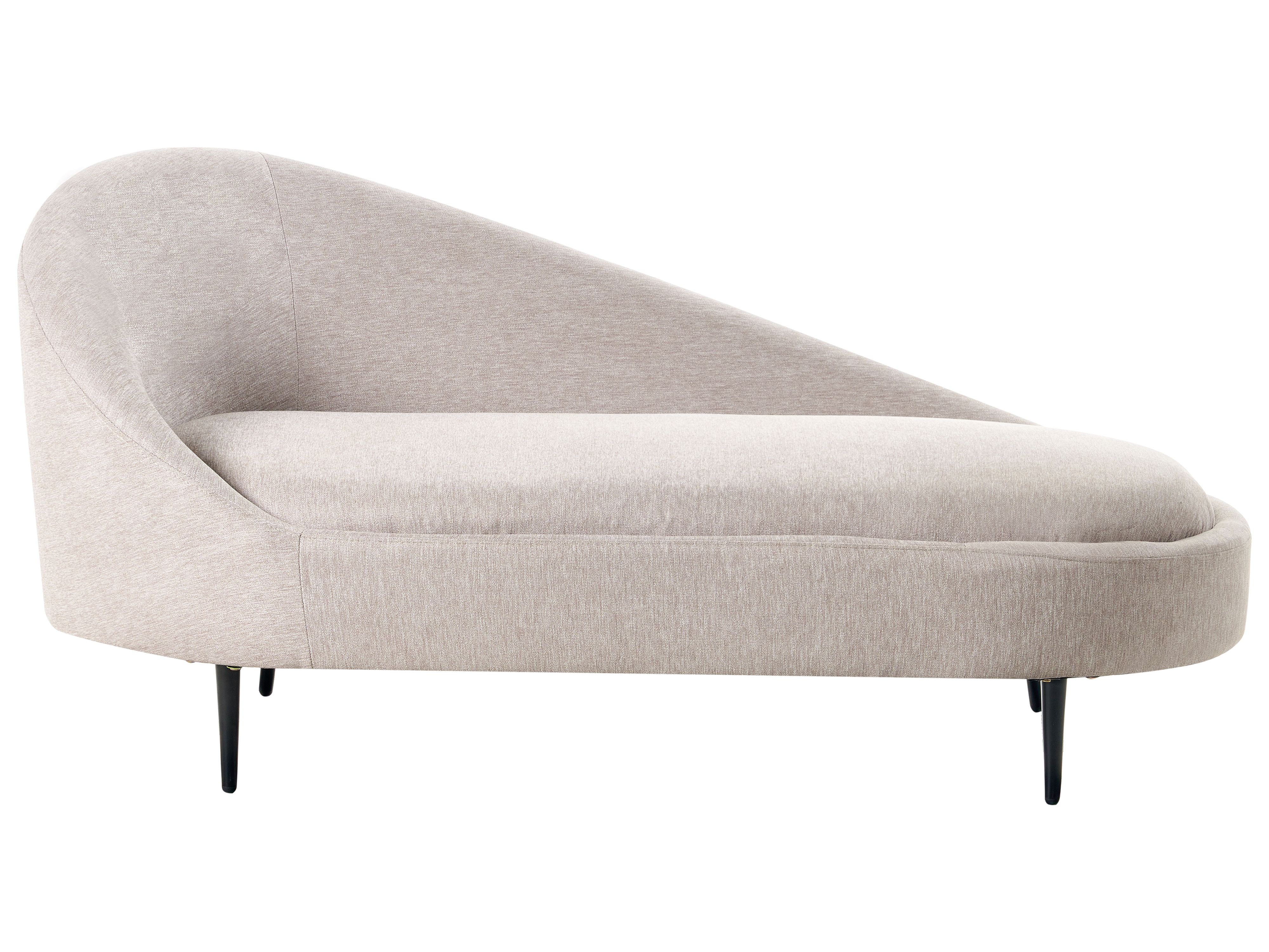 Left-Hand Chaise Lounge VALREAS Fabric Taupe