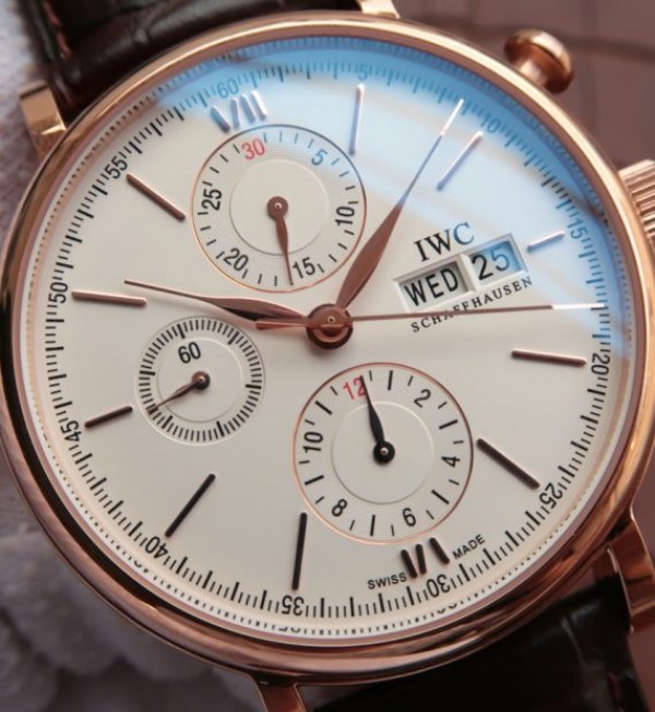 Replica IWC Portofino Chronograph IW391020 RG White Dial - Top club