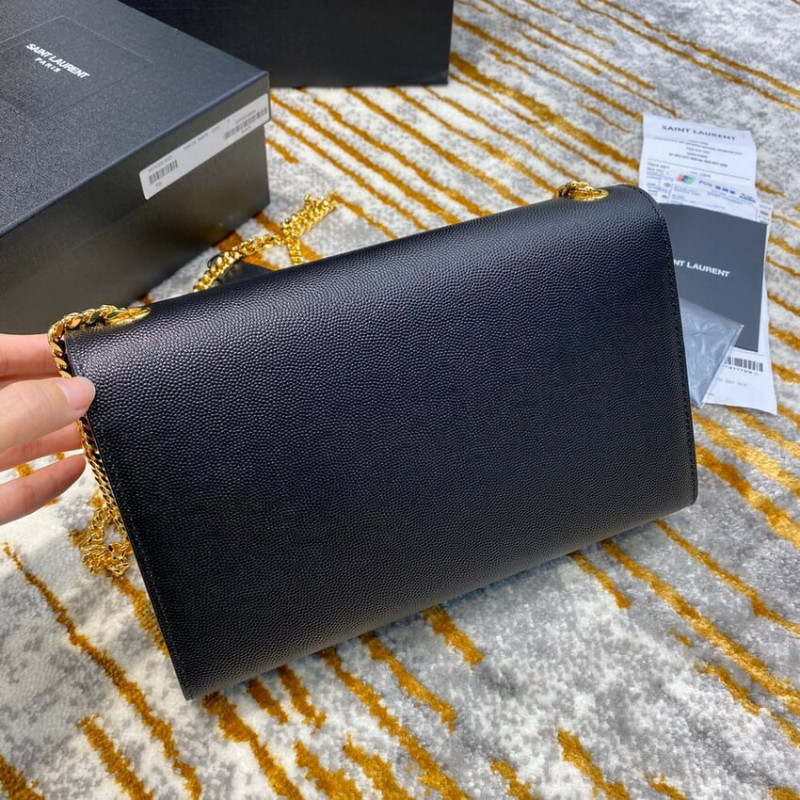 Replica Ysl Saint Laurent Kate Medium With Tassel In Grain De Poudre Leather 354119 Black1:1High-quality replica