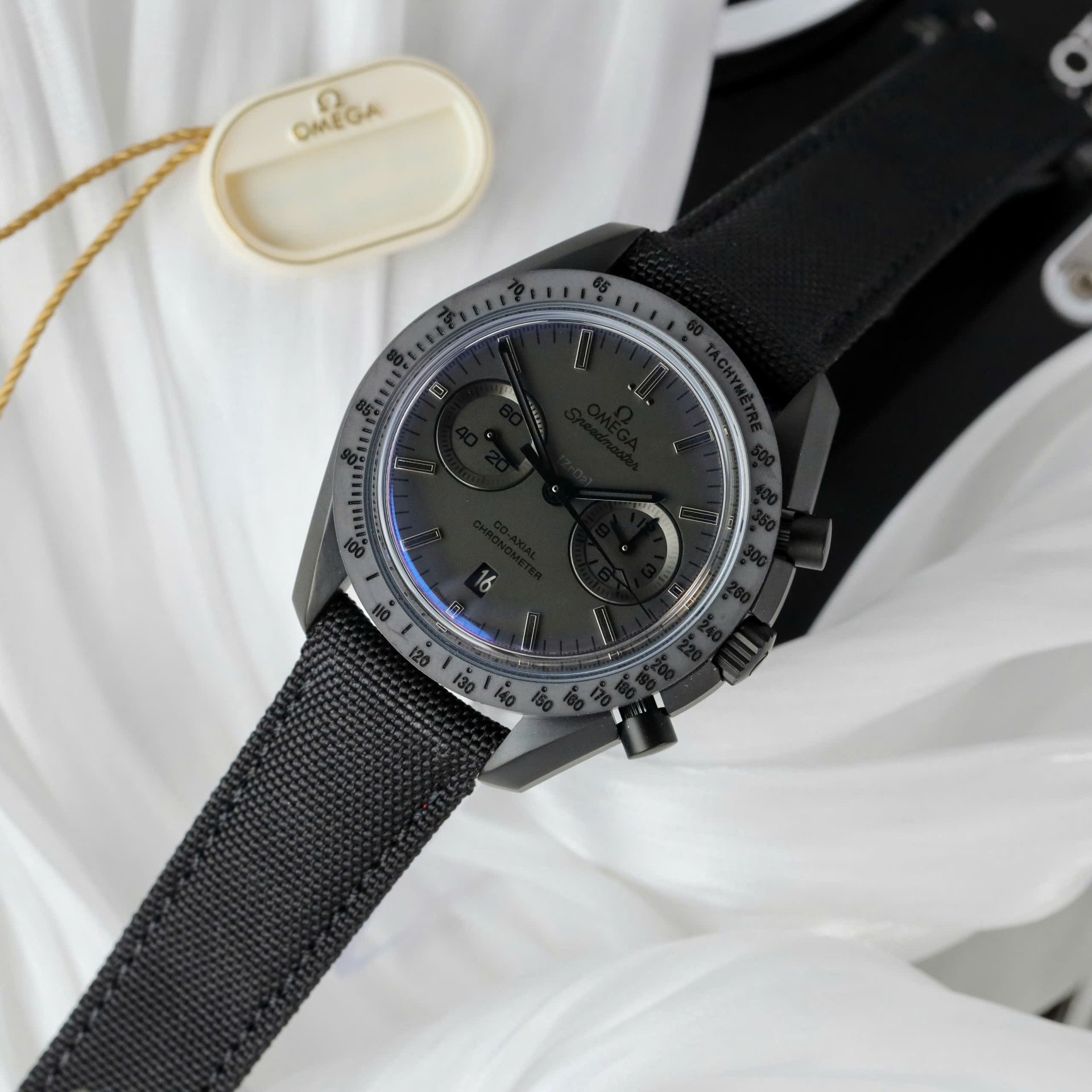 Omega Replica Watch Speedmaster Black Ceramic OM Factory 44mm - Top club